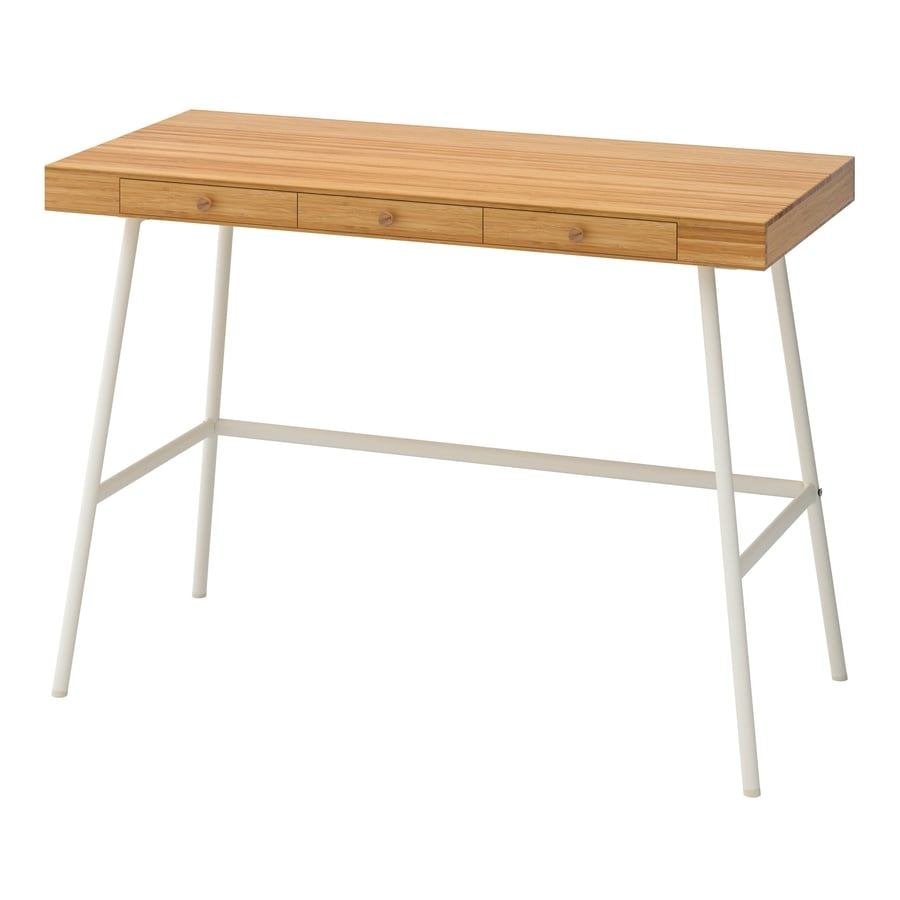 Ikea Bamboo/staal Bureau, Ophalen, Overige typen, Zo goed als nieuw, IKEA