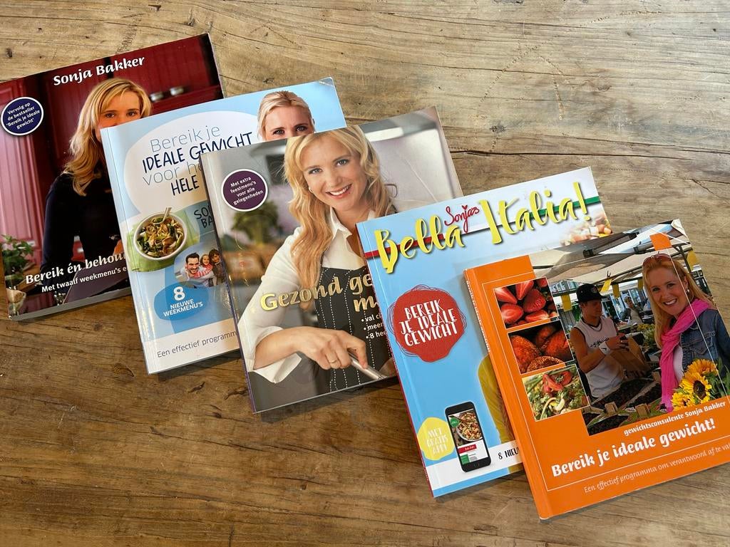 5 boeken van Sonja Bakker in 1 koop, Ophalen of Verzenden, Gelezen, Dieet en Voeding