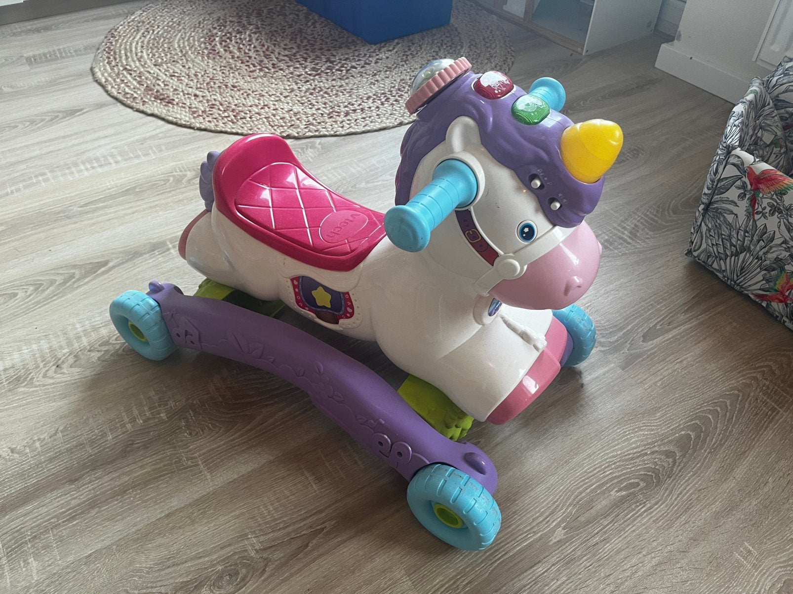 Vtech eenhoorn, Ophalen, Gebruikt