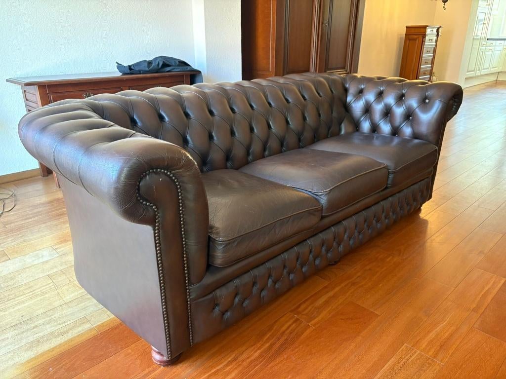 Springvale Chesterfield 3+2 zits bankstel, Huis en Inrichting, Banken | Bankstellen, Ophalen, Klassiek, 150 tot 200 cm, Driepersoons