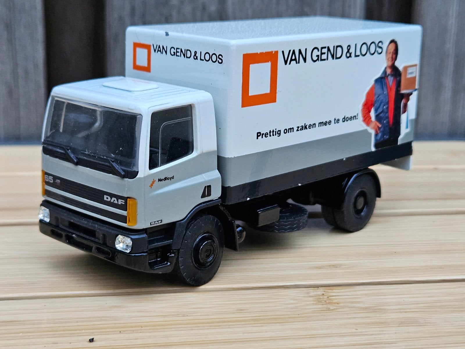 Lioncar Daf 65 Van Gend & Loos bakwagen 1:50, Ophalen of Verzenden, Zo goed als nieuw, Bus of Vrachtwagen, Lion Toys