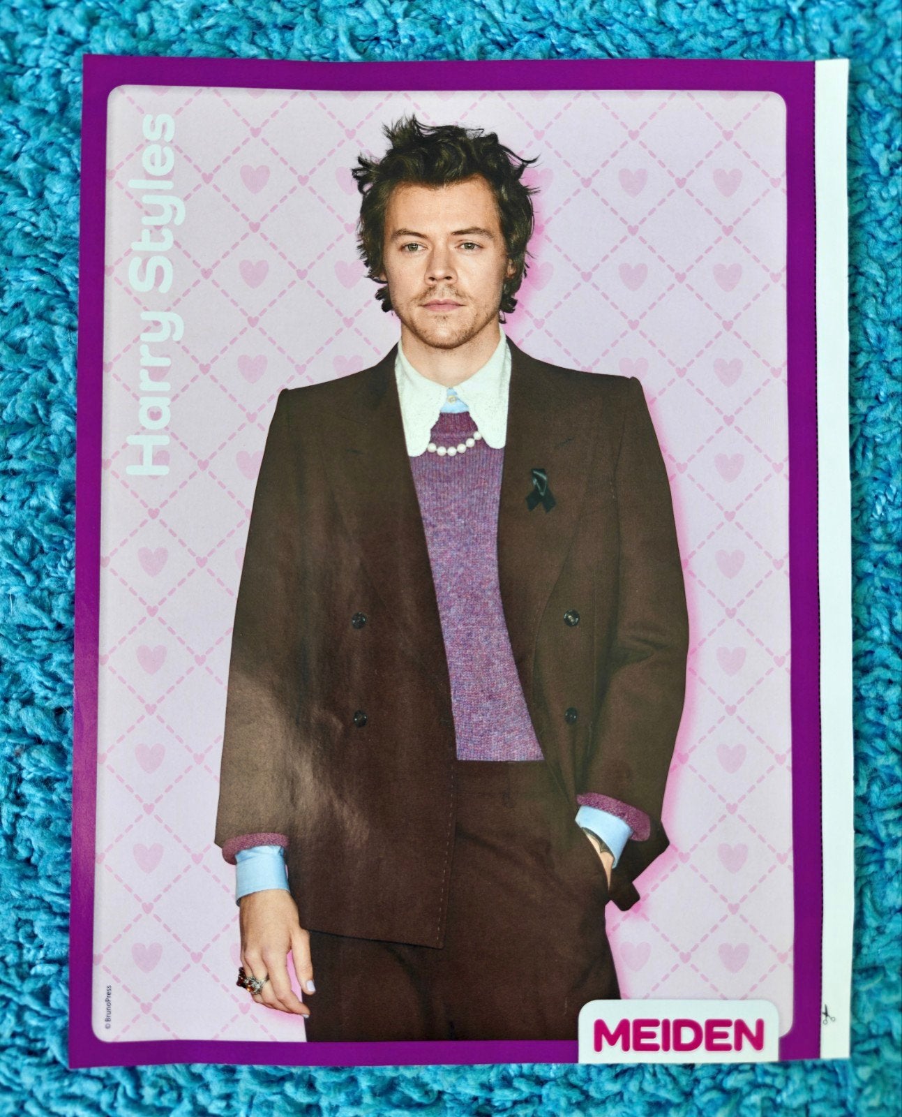 Harry Styles poster meiden, Verzamelen, Rechthoekig Staand, A4 of kleiner, Nieuw, Ophalen of Verzenden