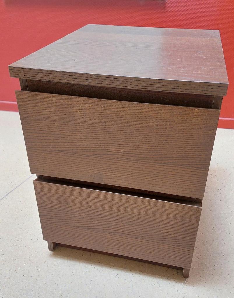 Ladekastje bruin Malm Ikea, Ophalen, Minder dan 50 cm, 1 of 2 laden, Zo goed als nieuw