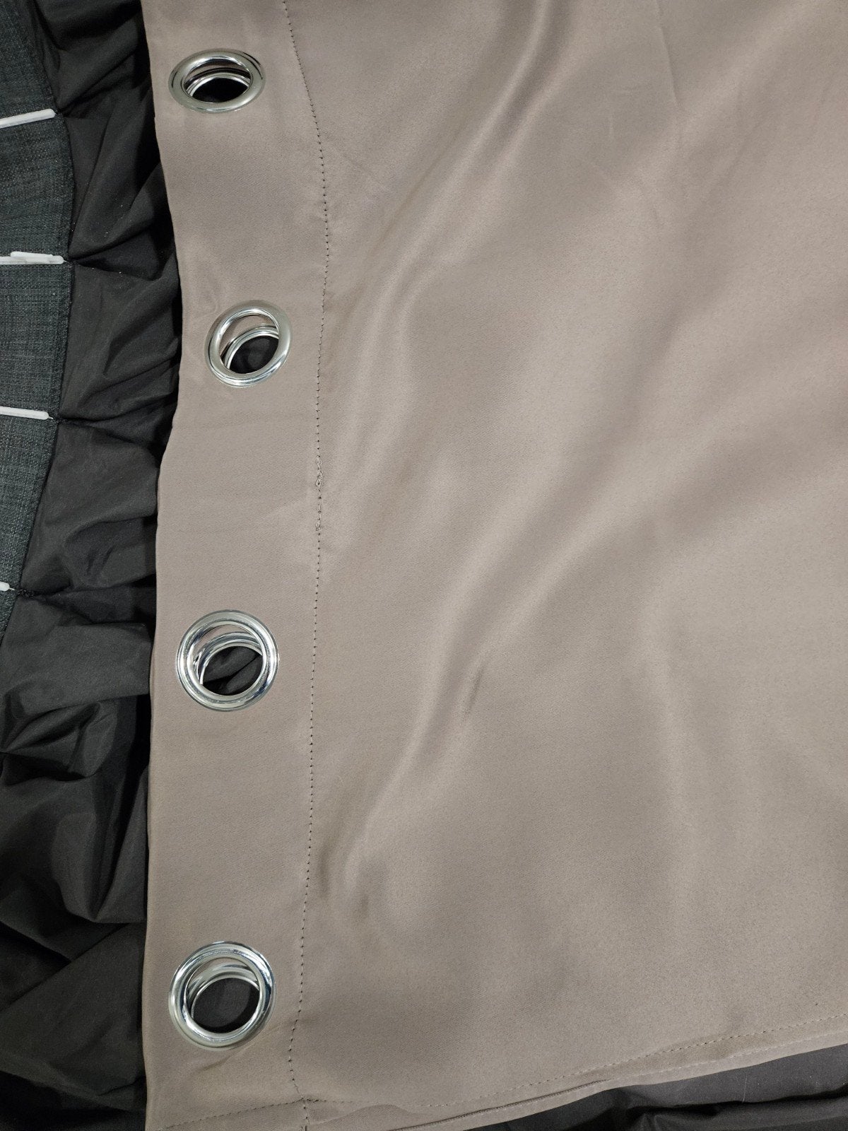 Lifa Living Gordijnen - Taupe met ringen, Ophalen of Verzenden, Gebruikt, Bruin