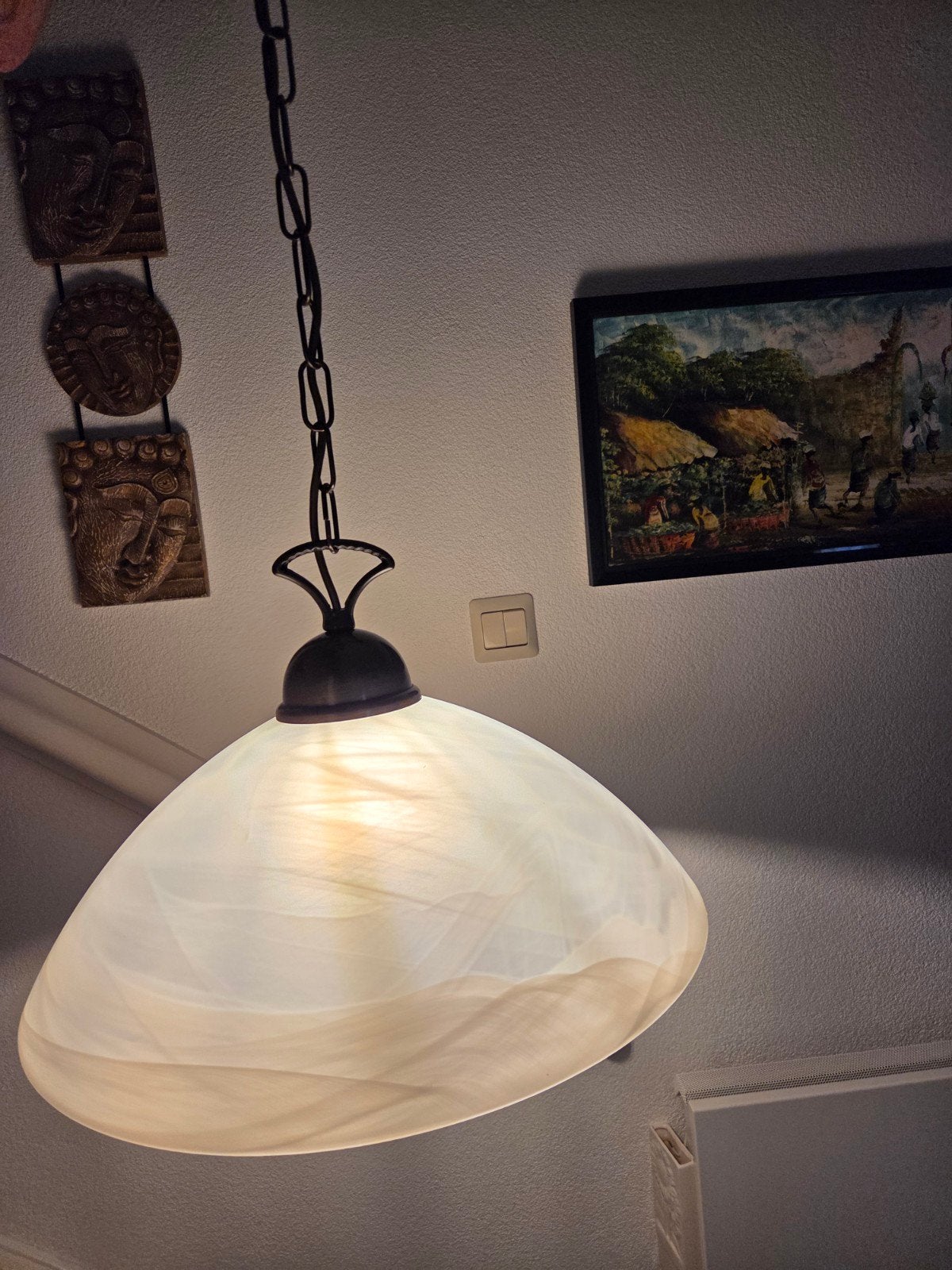 Hanglamp, Ophalen, Glas