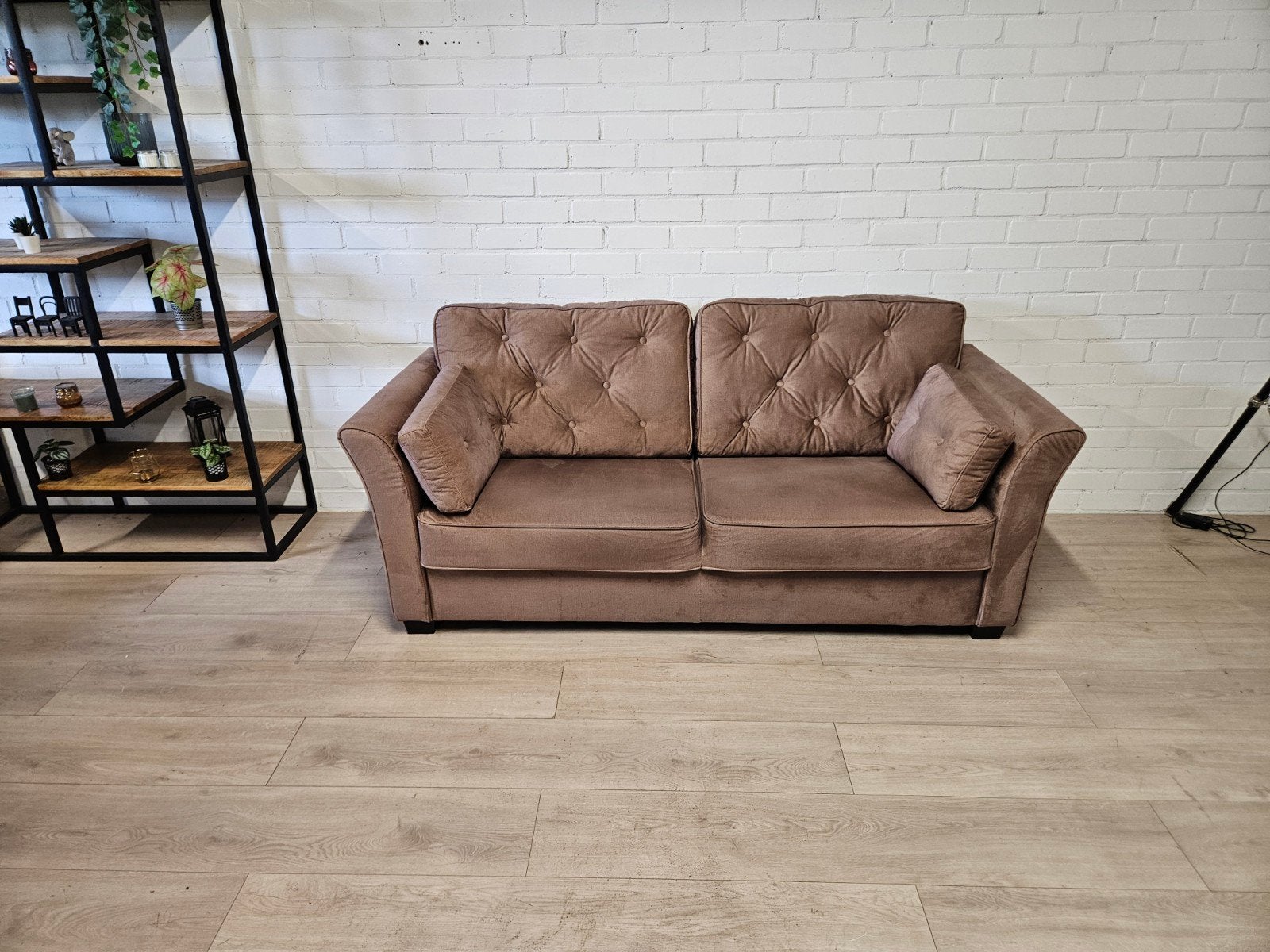 Landelijke 2.5 Zits Bank | GRATIS LEVERING, 75 tot 100 cm, Ophalen of Verzenden, Zo goed als nieuw, Stof