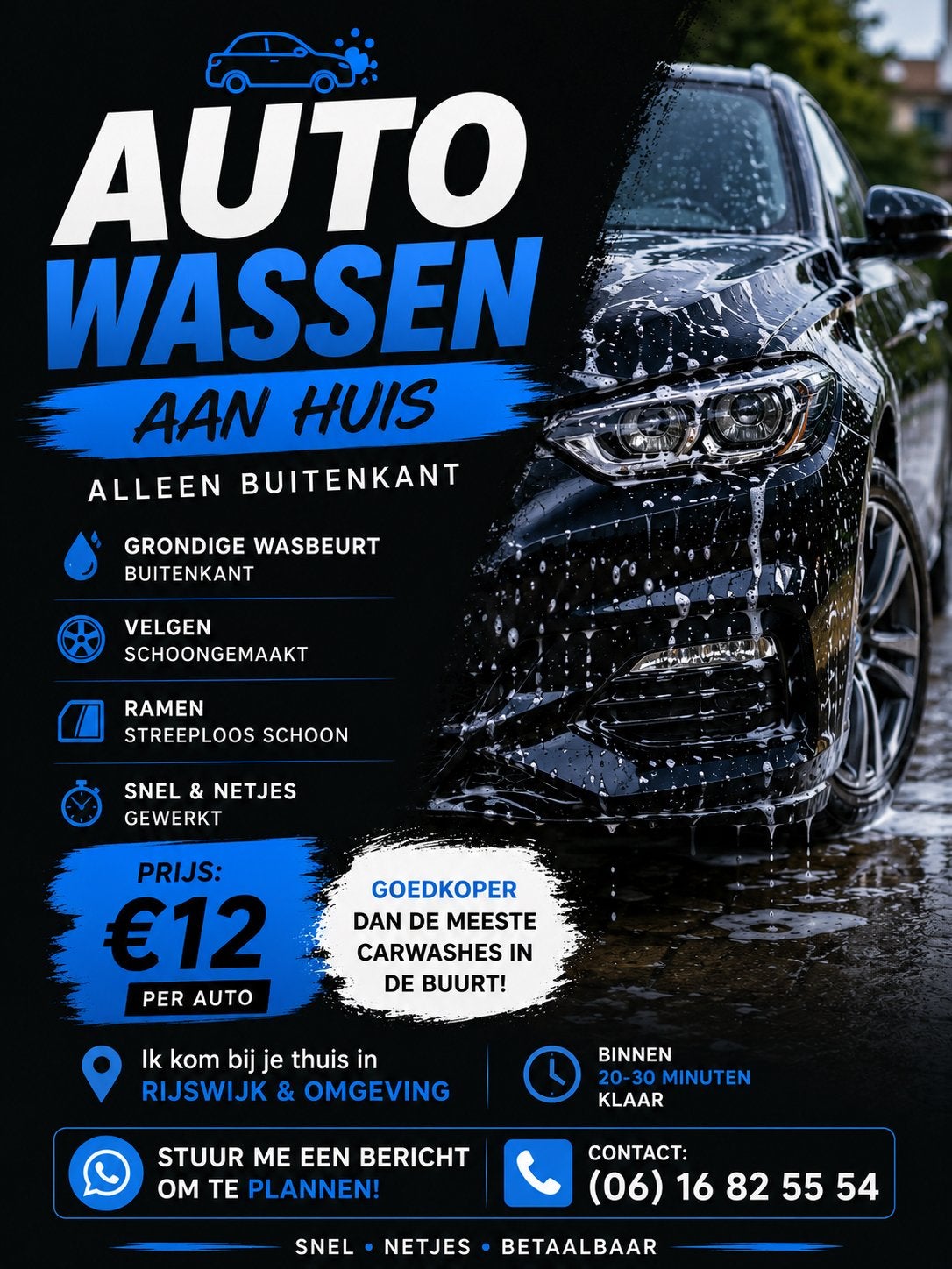 Autoschoonmaak Rijswijk/denhaag, Ophalen of Verzenden