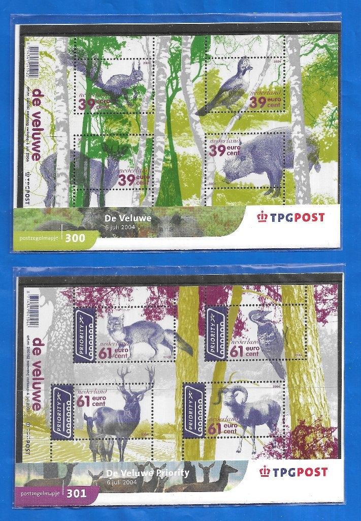 Postzegelmapje 300 & 301 - De Veluwe 2004, Postzegels en Munten, Postzegels | Nederland, Verzenden, Na 1940, Postfris