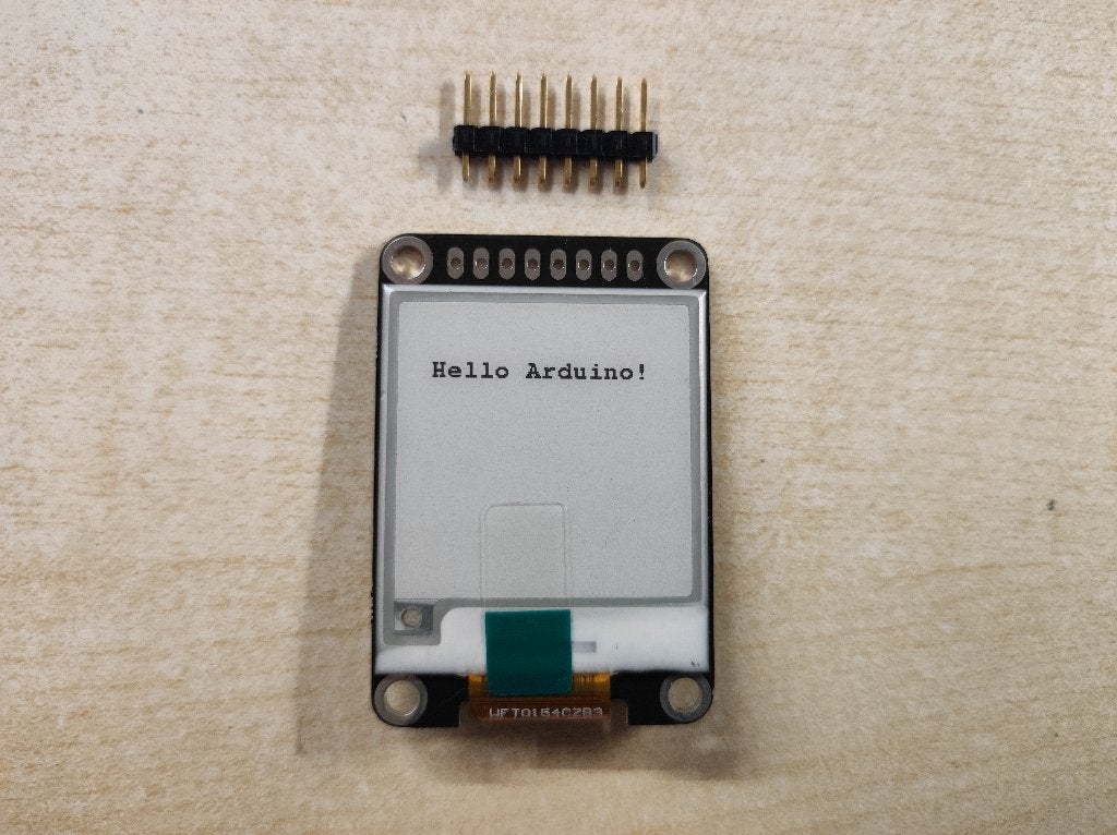 E-Ink E-Paper 1.54Inch 200 x 200px display 2-color Arduino, Ophalen of Verzenden, Nieuw