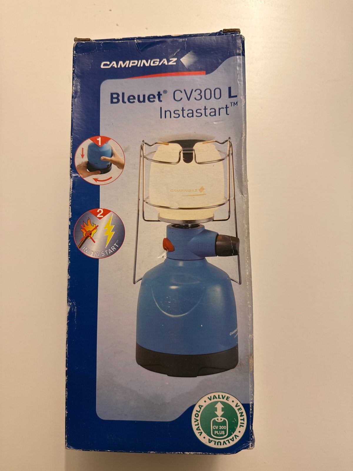 Campingaz Bleuet CV300 L Instastart Campinglamp, Ophalen of Verzenden, Gebruikt