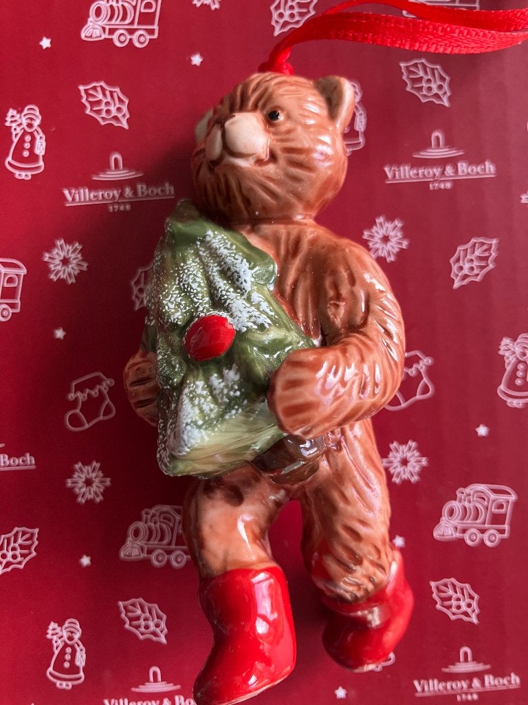 Villeroy & Boch 2 beertjes met Kerstboom en bal, Diversen, Ophalen, Zo goed als nieuw