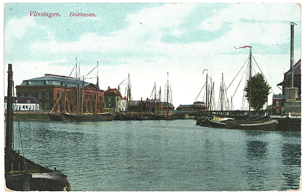 700315	Vlissingen	ZL	1915 Dokhaven	Gelopen met zegel, Ophalen of Verzenden, Voor 1920, Gelopen, Zeeland