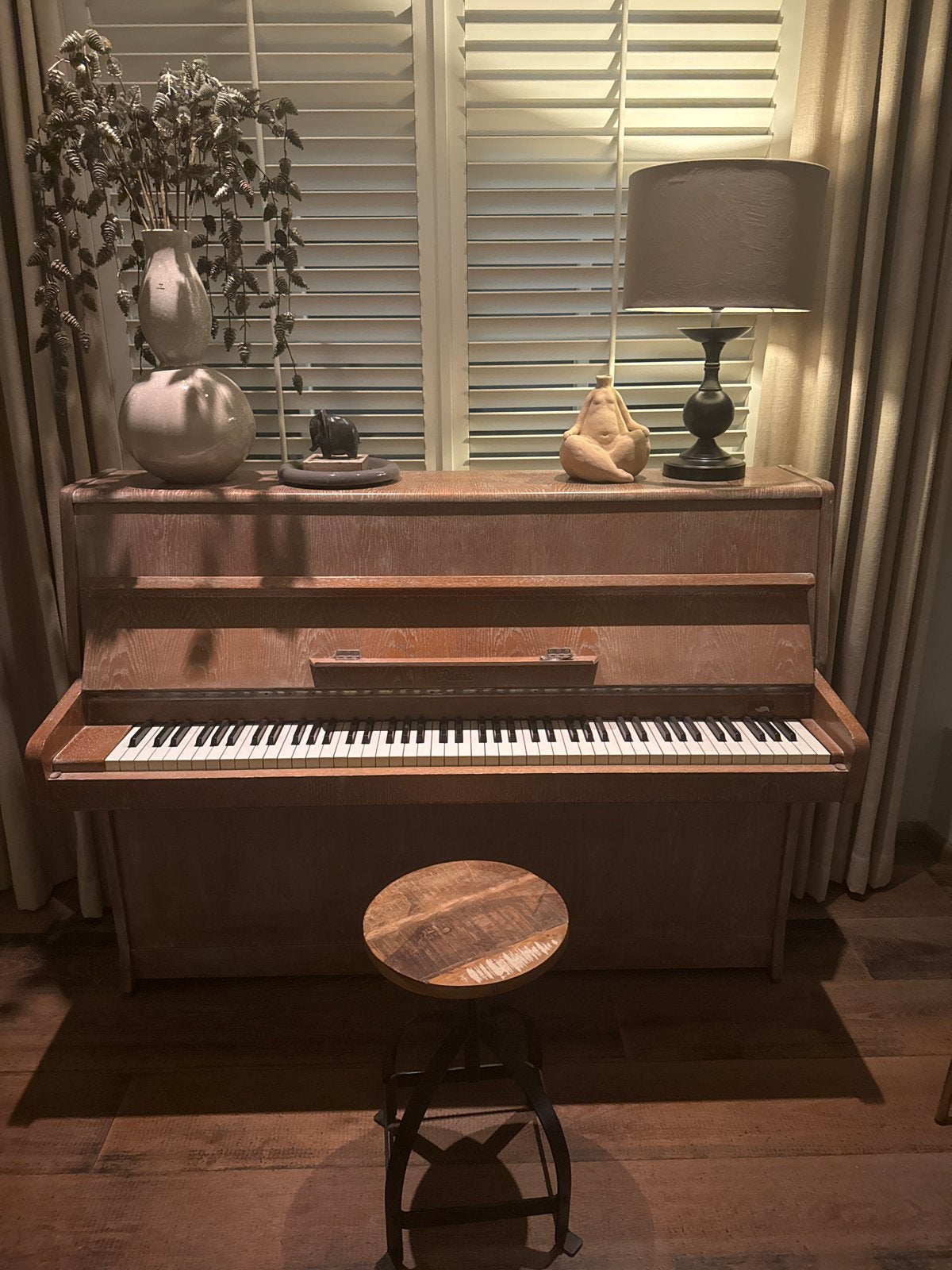 Rosler Piano - Klassiek en Goed Onderhouden, Muziek en Instrumenten, Ophalen, Gebruikt, Bruin, Piano