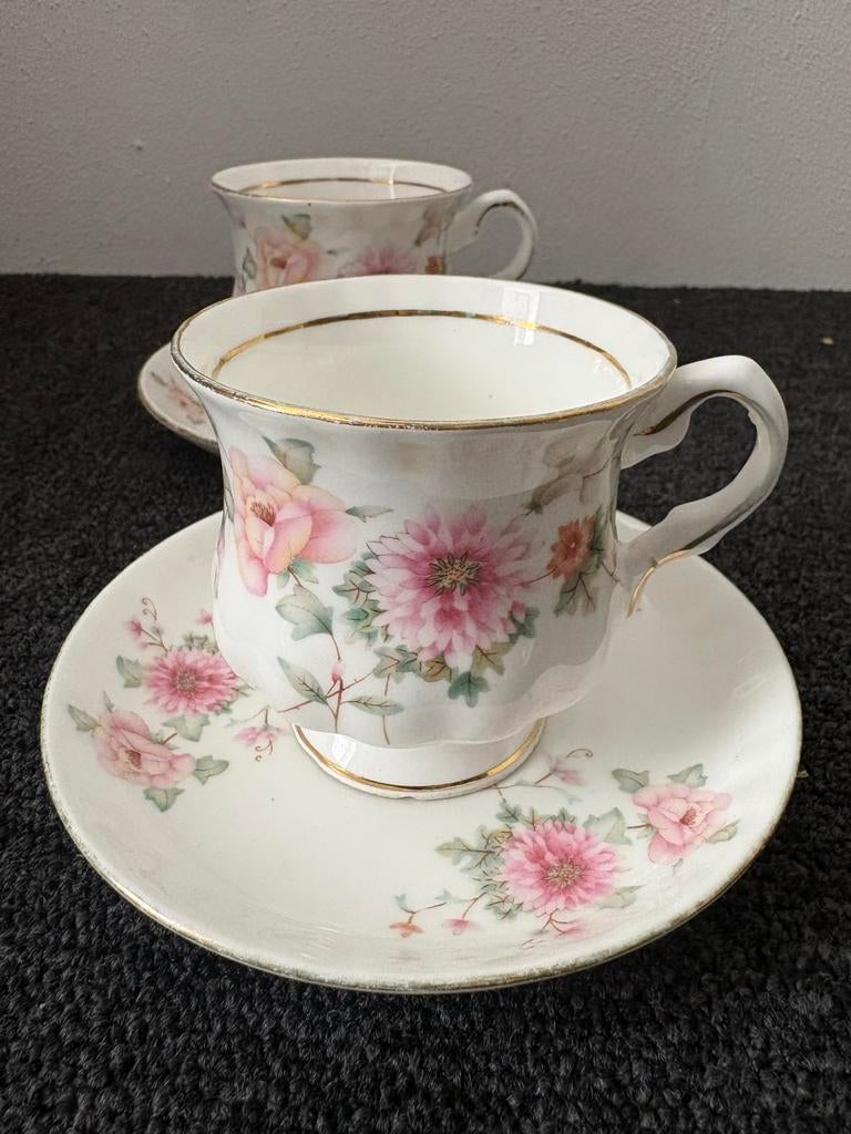 Balmoral Castle Bone China Kop en Schotel Set (2 stuks), Ophalen of Verzenden