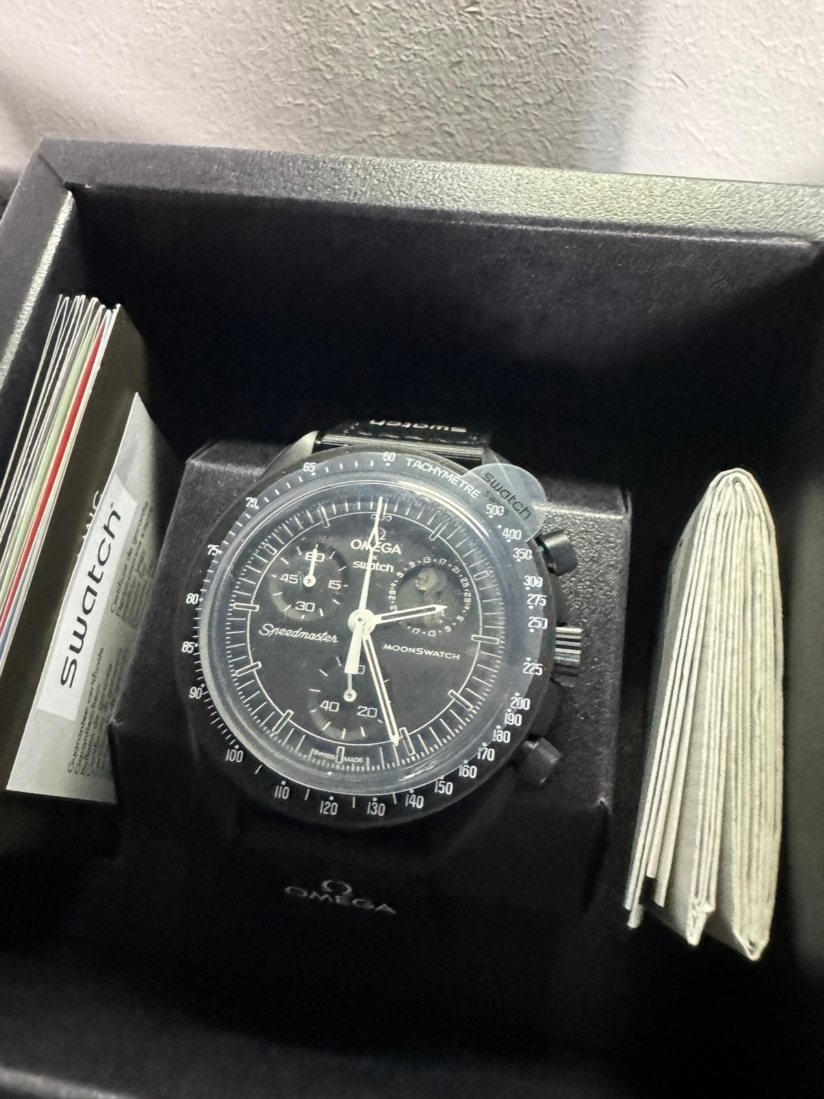 Moonswatch Mission to Moonphase NIEUW, Sieraden, Tassen en Uiterlijk, Kunststof, Polshorloge, Swatch, Nieuw