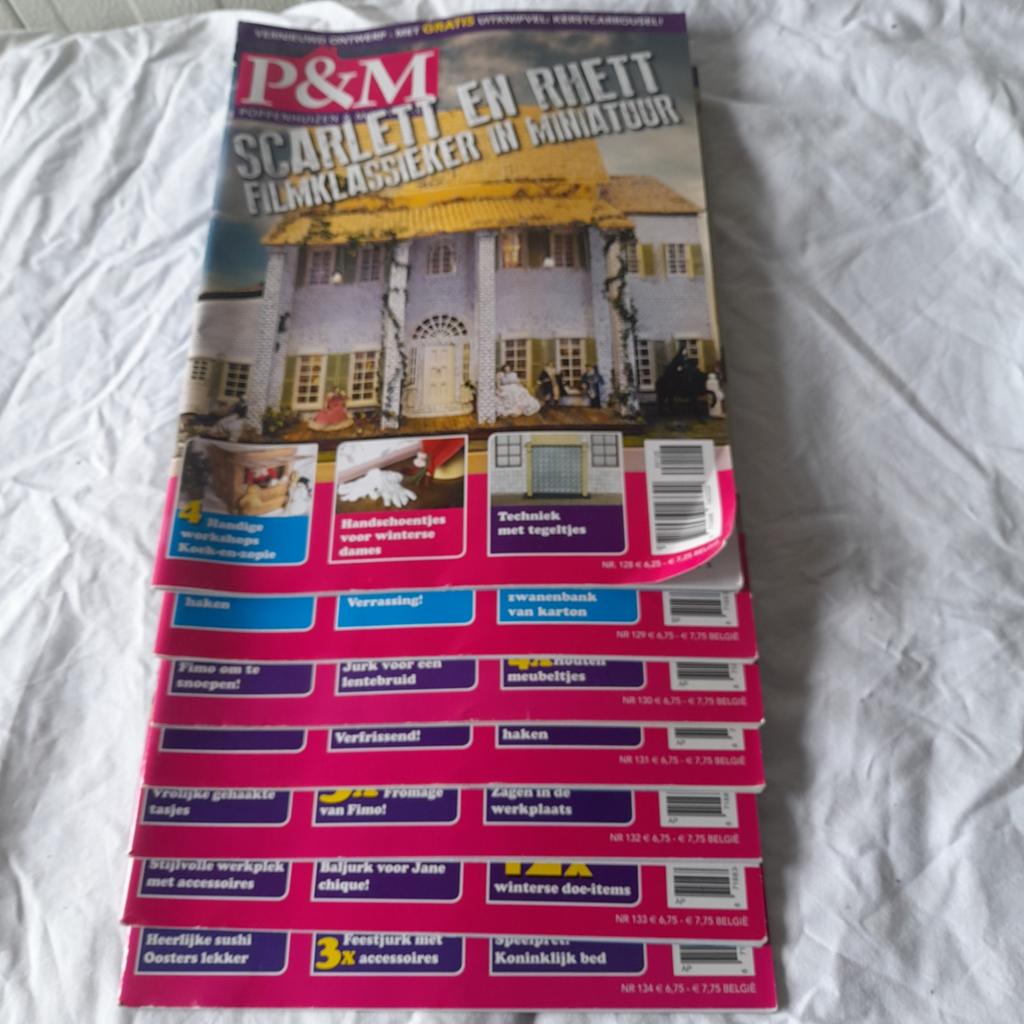 50  P&M poppenhuis magazines, Ophalen of Verzenden, 1980 tot heden, Tijdschrift