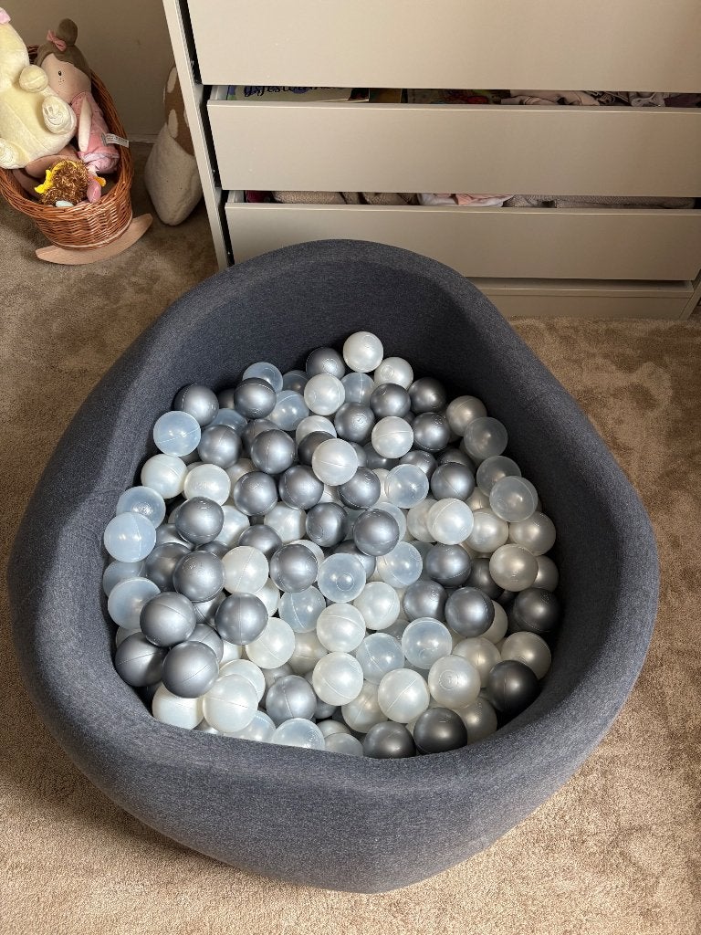 Donkergrijze ballenbak met ballen, Ophalen of Verzenden, Zo goed als nieuw, Overige typen