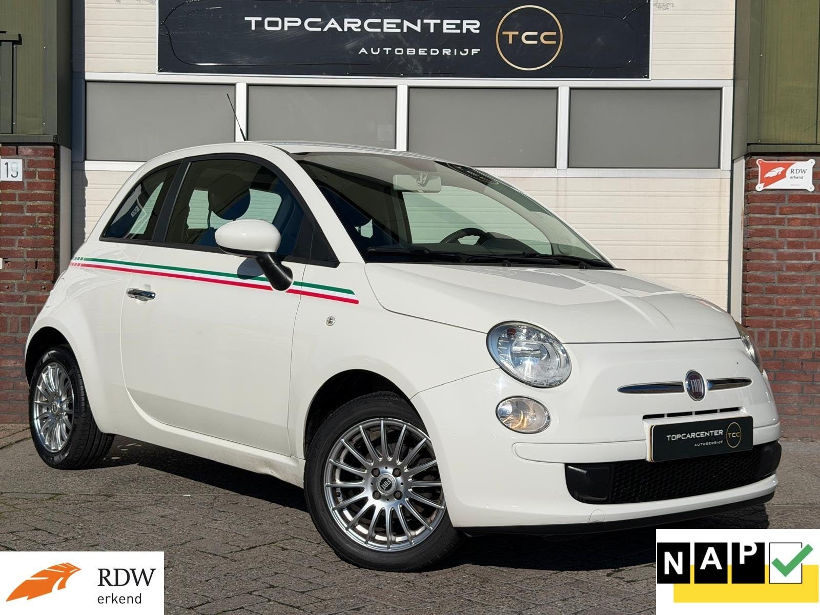 Fiat 500 1.2 Pop/LM.VELG/AIRCO/APK/NAP, Auto's, Fiat, Euro 5, Gebruikt, 1242 cc, 4 cilinders
