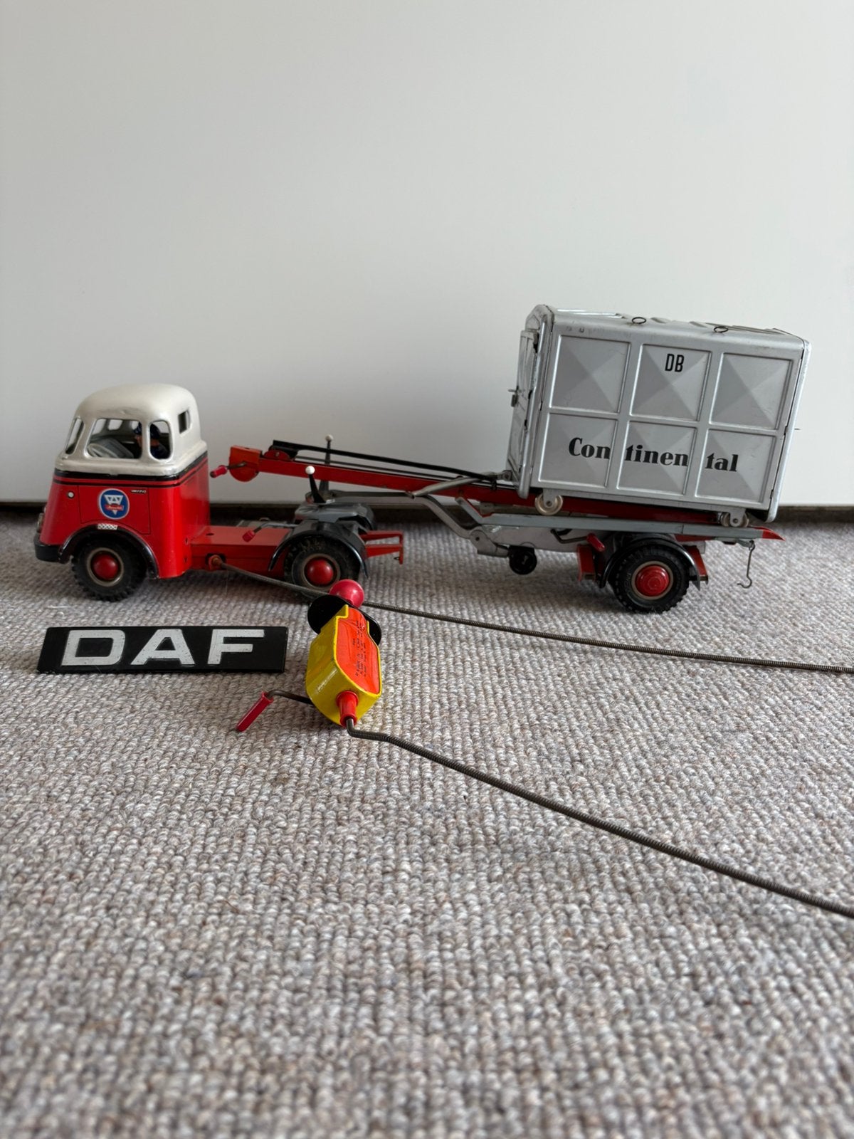 Arnold Daf Container Wagen Blikken Speelgoed., Ophalen of Verzenden