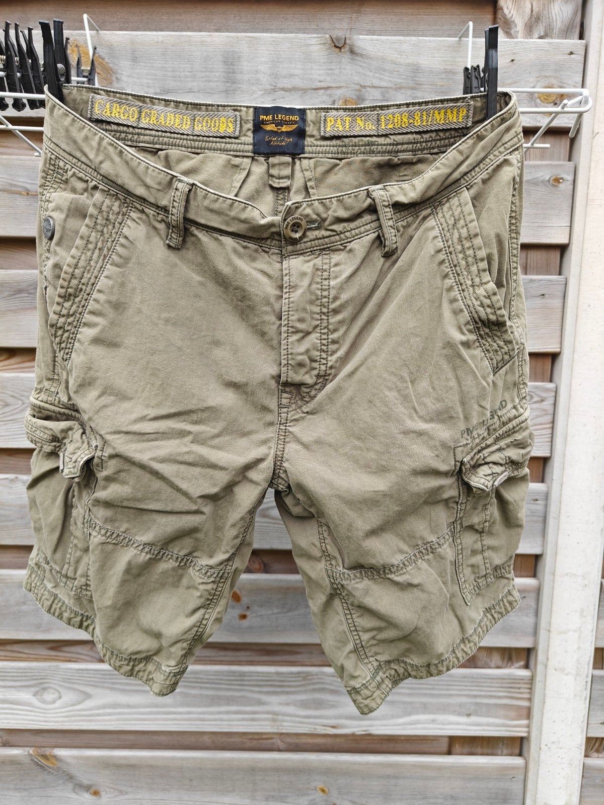 Zeer nette PME legend Cargo korte broek mt 33, Kleding | Heren, Broeken en Pantalons, Maat 52/54 (L), Verzenden, Zo goed als nieuw
