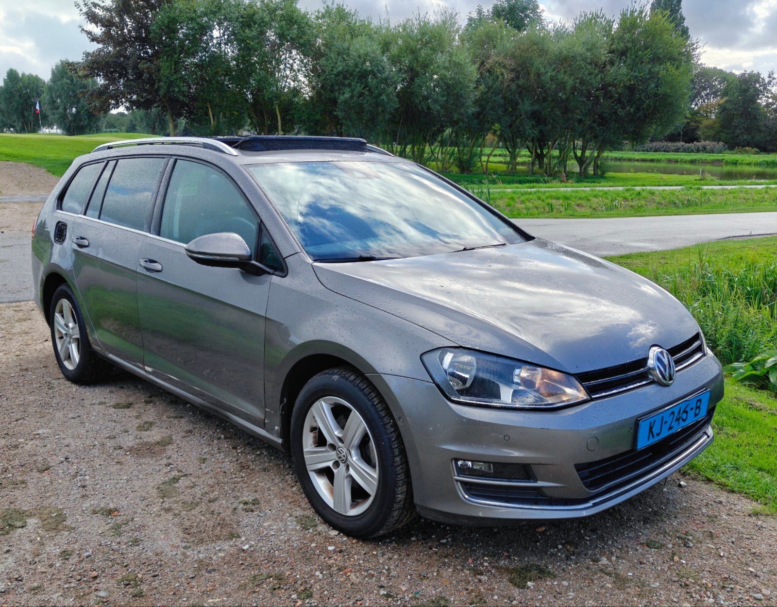 VW Golf 2.0 TDI 150PK 2014 Panoramadak stoelverwarming VOL, Auto's, 4 cilinders, Leder, Stationwagon, Diesel