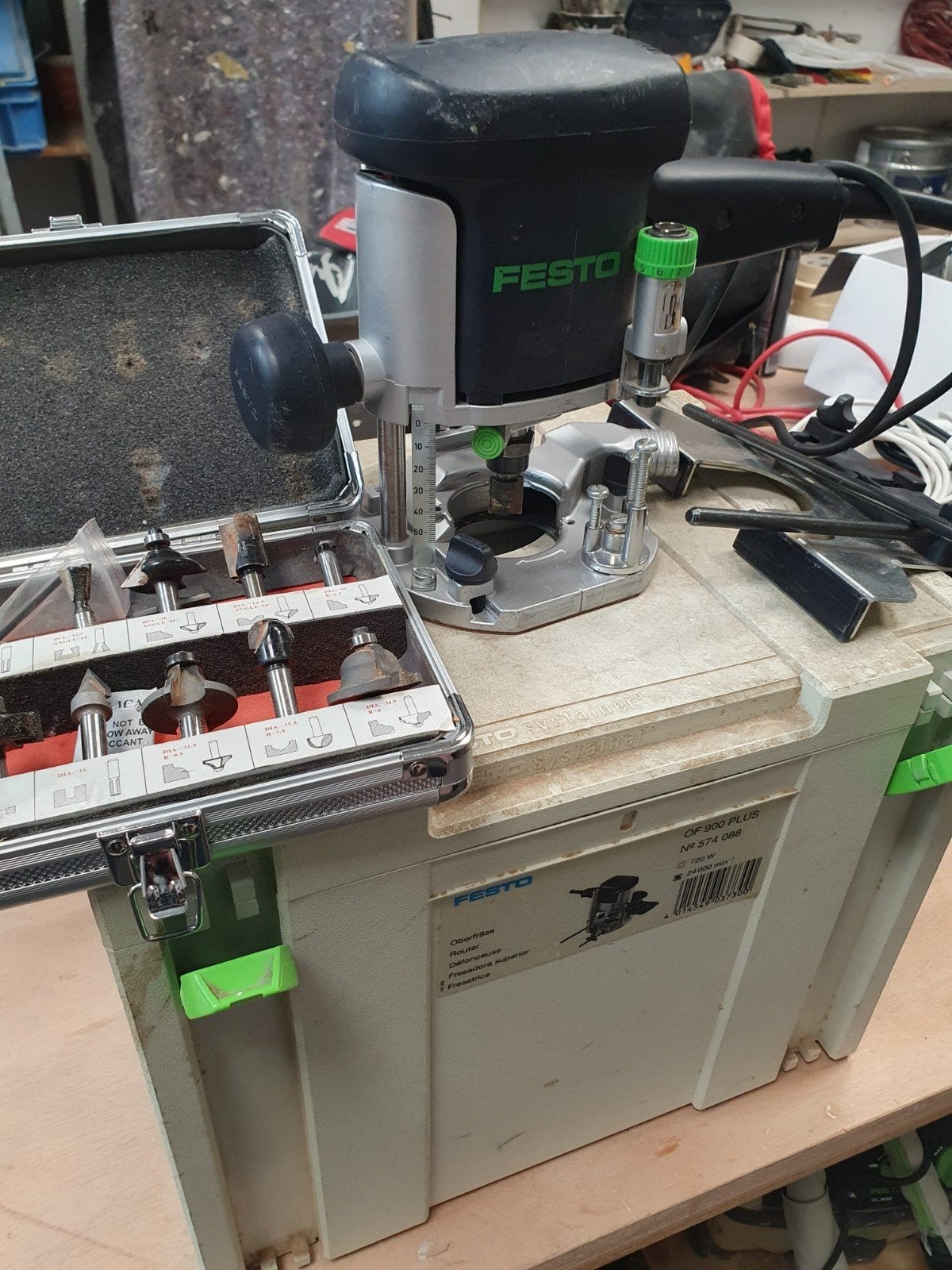 Festool OF 900 Plus Bovenfrees met Freesset, Ophalen, Gebruikt, Bovenfrees, Festool