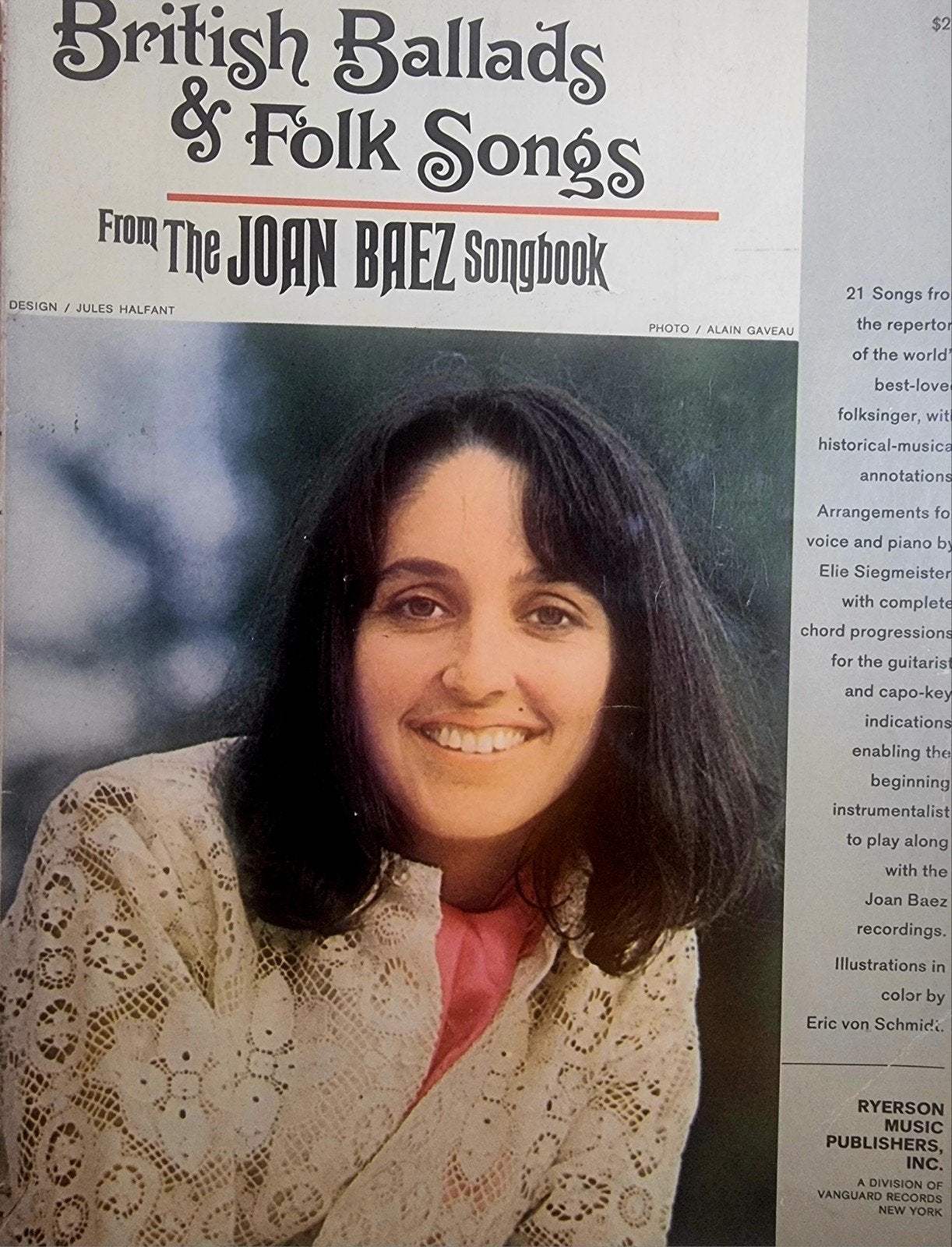 Joan Baez Songbook: British Ballads & Folk Songs Art15, Gebruikt, Gitaar, Ophalen of Verzenden, Artiest of Componist