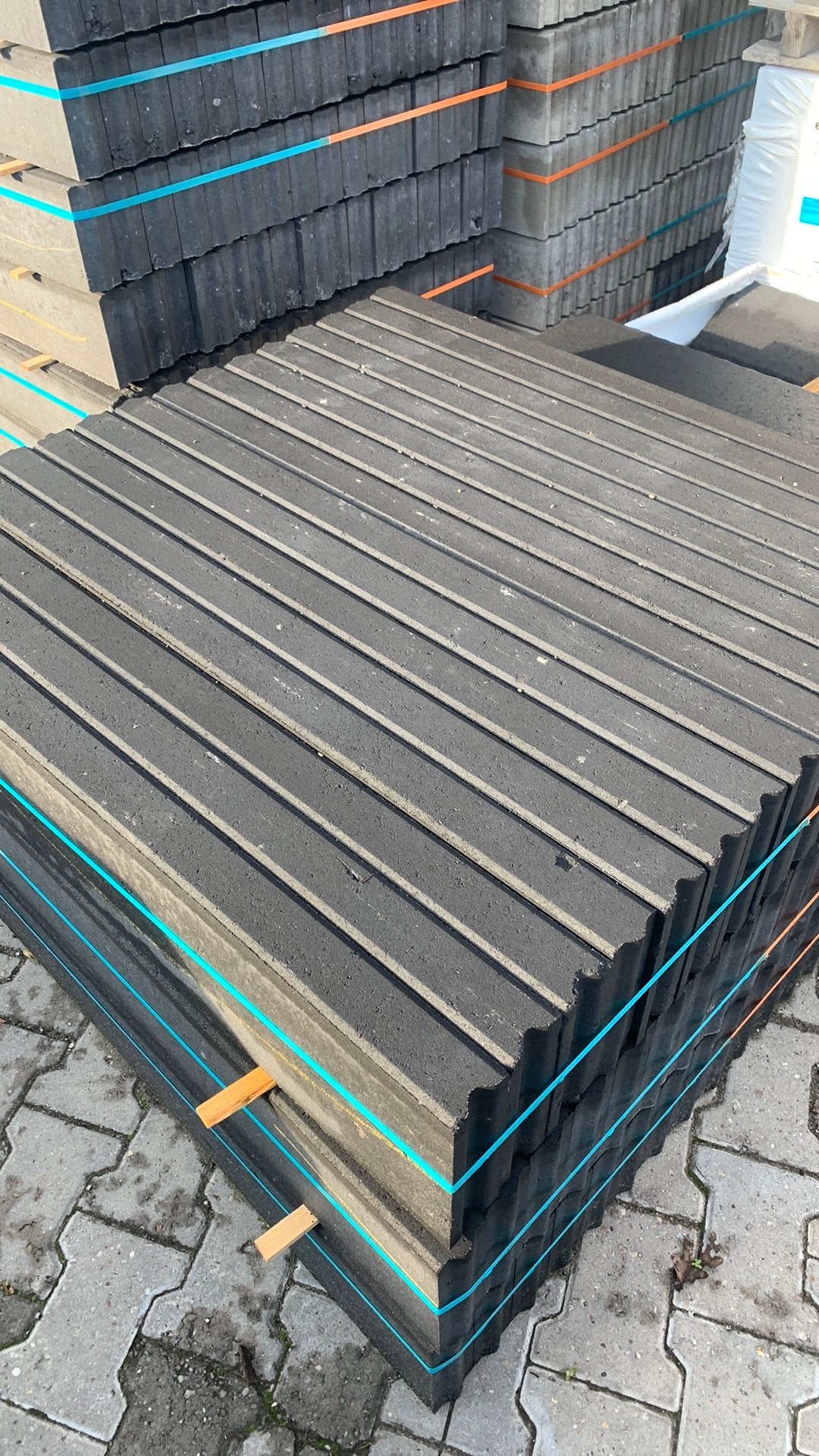 B-keus 6x20 Antraciet Betonbanden, Tuin en Terras, Bielzen en Borders, Overige materialen, Gebruikt, Overige typen, Ophalen of Verzenden