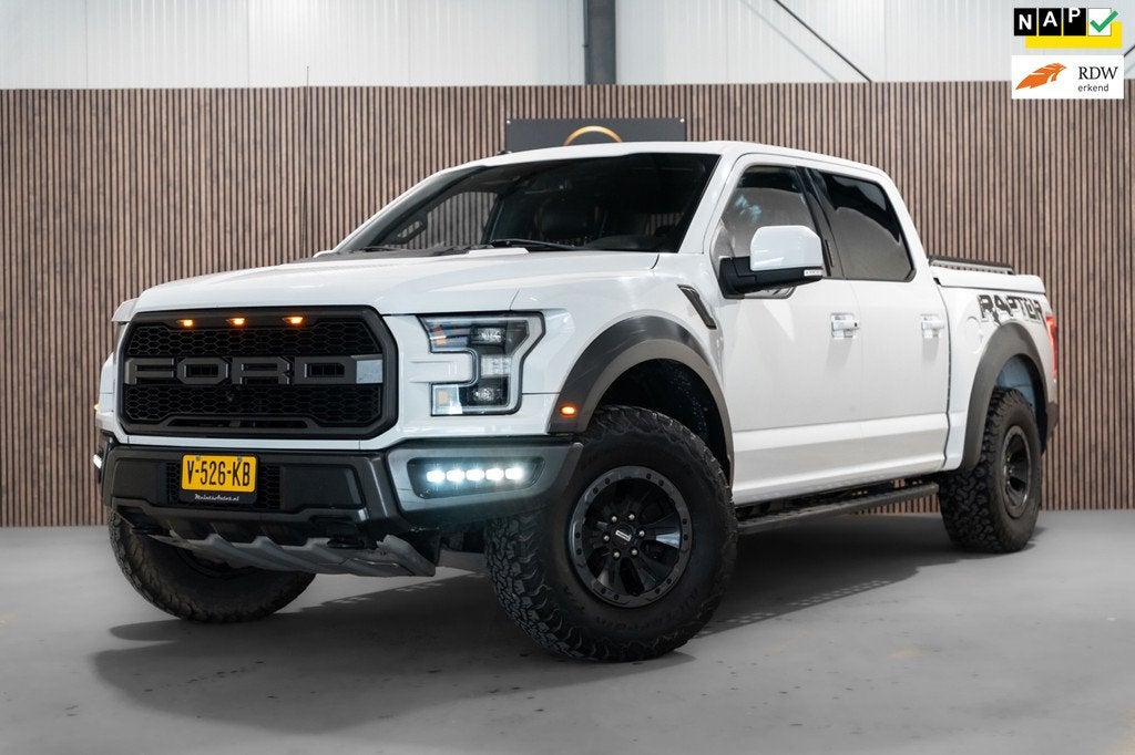 Ford F150 RAPTOR 3.5 V6 LPG Ecoboost NL Auto Pano LED Leder, Auto's, Ford Usa, Automaat, F-150, Wit, Bedrijf