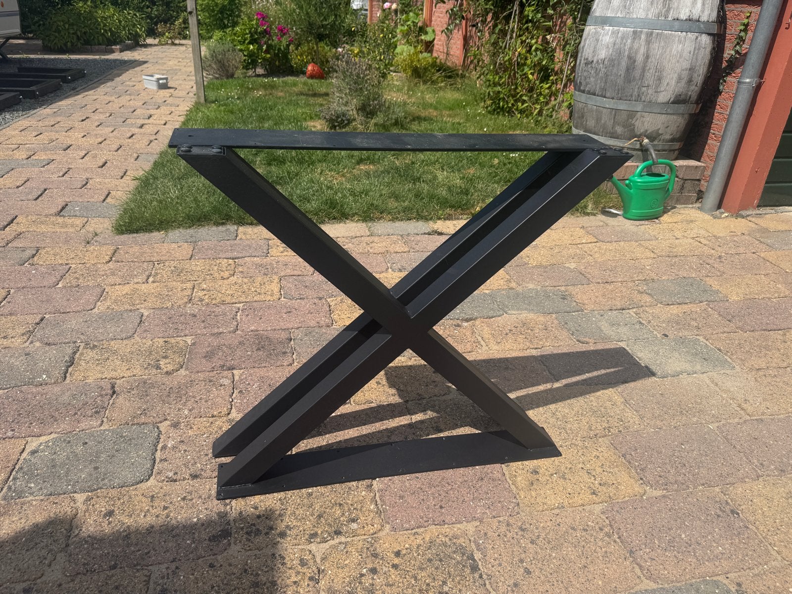 WOOOD tafelpoot Tablo X-poot metaal zwart set van 2, Ophalen, Tafelpoot, Nieuw, Minder dan 50 cm