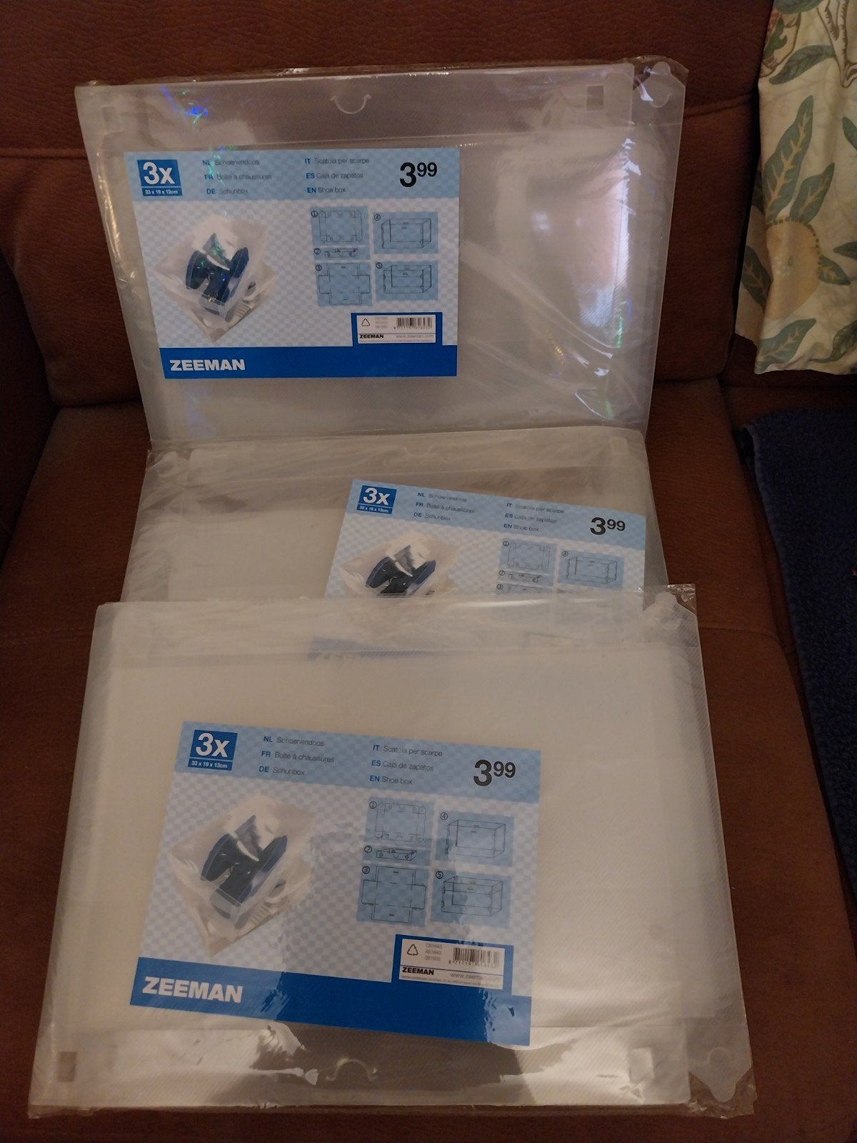 Nieuwe Zeeman schoenendozen (3x), Ophalen of Verzenden, Nieuw, Praktisch en functioneel