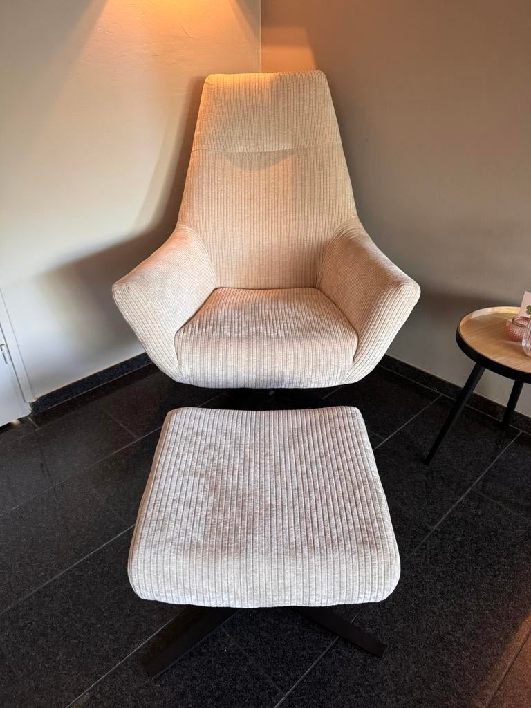 Buitenkans! Nieuwe fauteuil inclusief hocker. Nieuwstaat., Ophalen, Overige kleuren, Nieuw, Eén