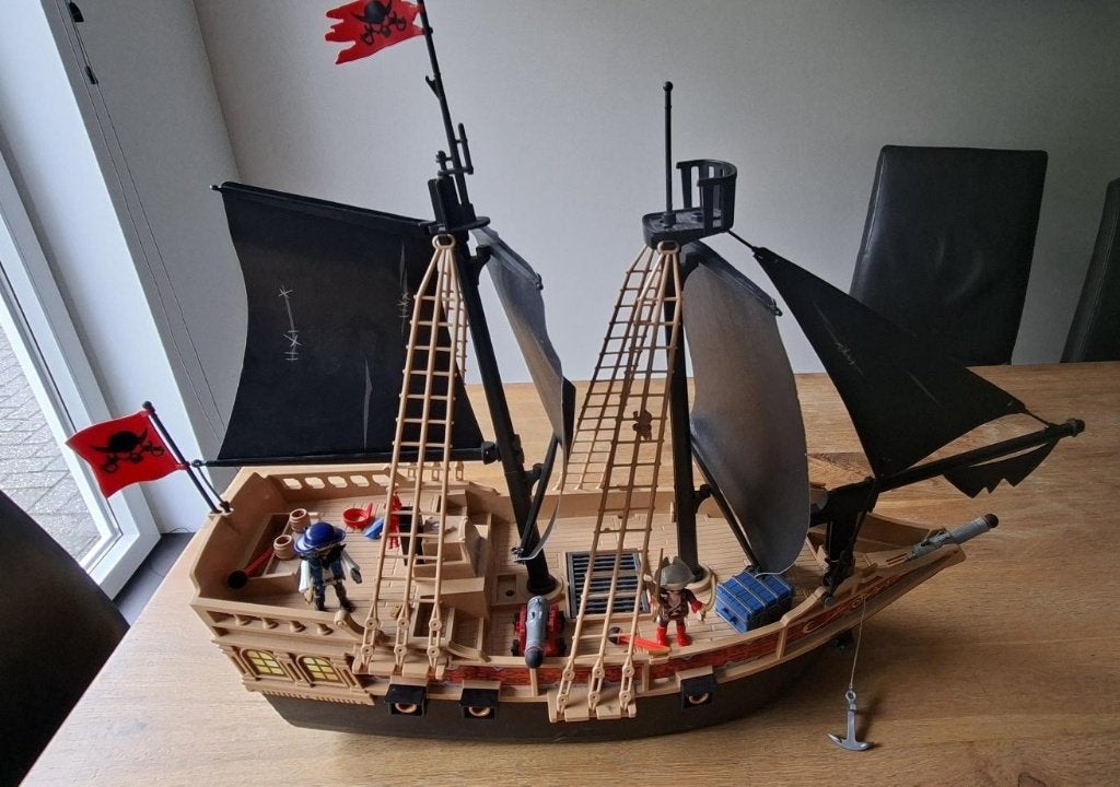 Playmobil Piratenschip (2 stuks), Kinderen en Baby's, Speelgoed | Playmobil, Ophalen, Pirates, Gebruikt, Complete set
