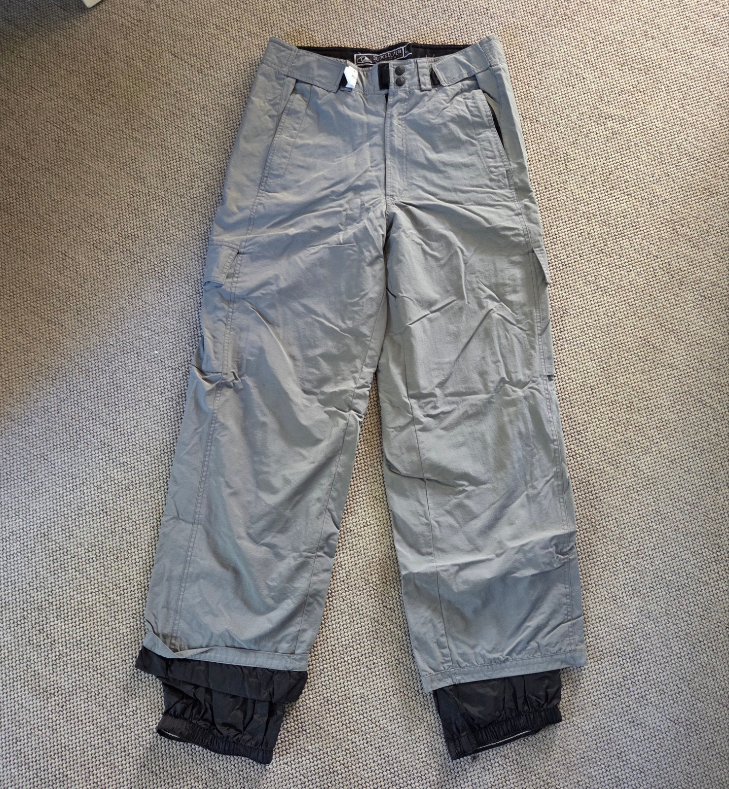 Quicksilver snowboard/skibroek grijs maat L, Broek, Maat 52/54 (L), Ophalen of Verzenden, Quicksilver