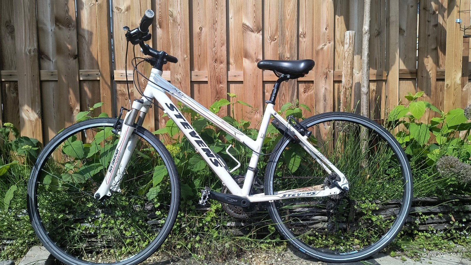 Stevens fiets - Damesfiets - Wit, 28 inch, Gebruikt, Velgrem, Ophalen