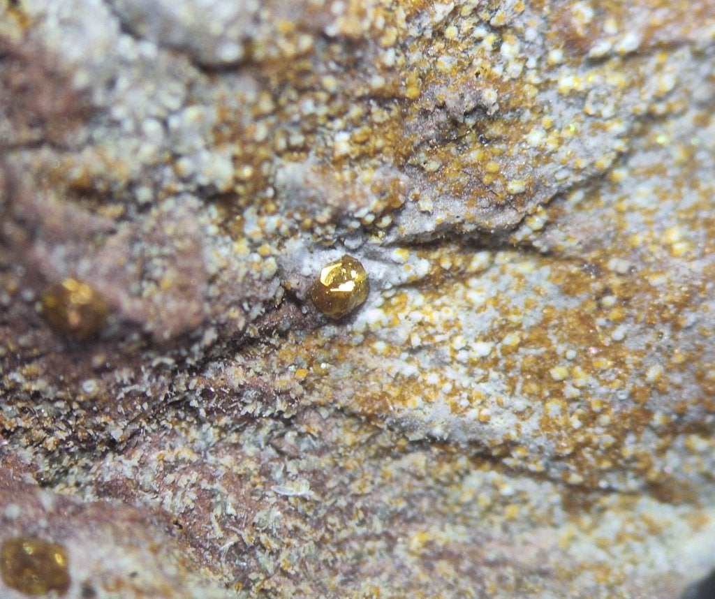 Andradiet - Herchenberg, Eifel, Duitsland, Verzamelen, Ophalen of Verzenden, Mineraal