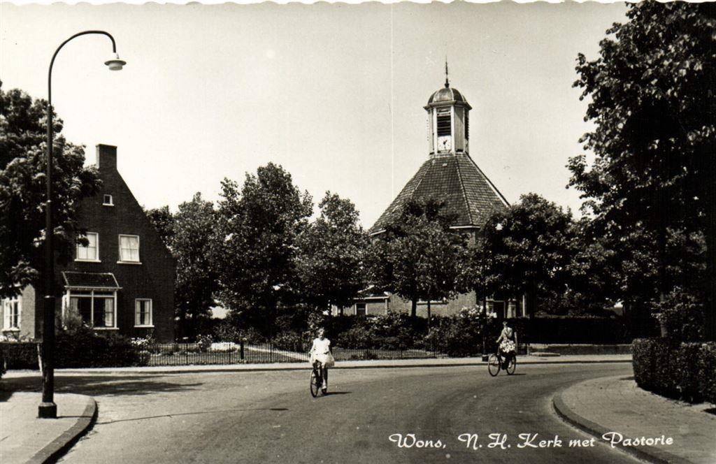 Wons, N.H. Kerk met Pastorie - ongelopen, Ophalen of Verzenden, Voor 1920, Ongelopen, Noord-Brabant