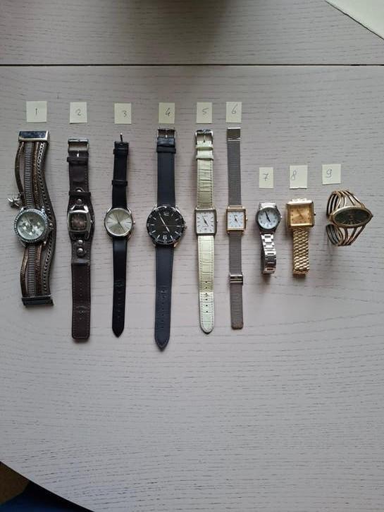 9x Dames en heren horloges/ verschillende merken, Ophalen of Verzenden, Staal, Overige merken