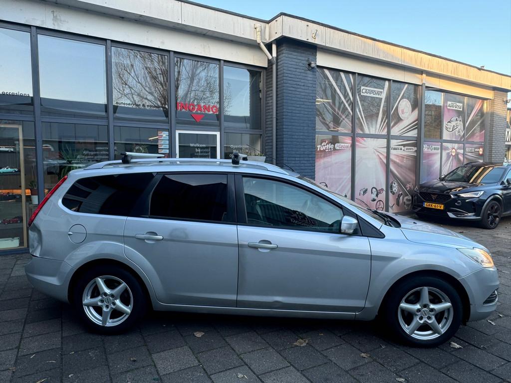 Ford Focus Wagon 1.8 Ghia Flexi Fuel | Elek-Pakket | Airco, Auto's, Euro 5, 125 pk, Gebruikt, 4 cilinders