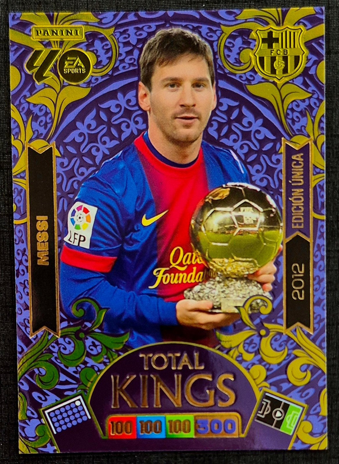 Panini La Liga Ballon d'Or Lionel Messi - FC Barcelona, Ophalen of Verzenden, Zo goed als nieuw, Buitenlandse clubs, Poster, Plaatje of Sticker