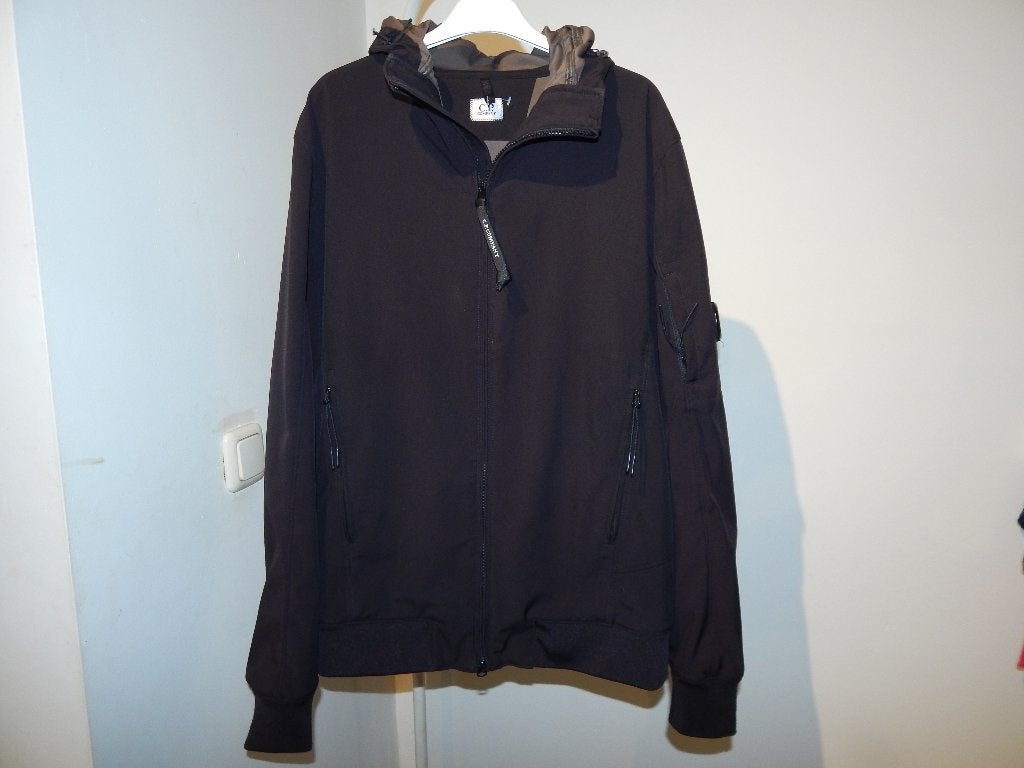 CP Company soft shell jas zwart goggle op de mouw IZGS 50, Kleding | Heren, CP Company, Maat 48/50 (M), Zwart, Ophalen of Verzenden