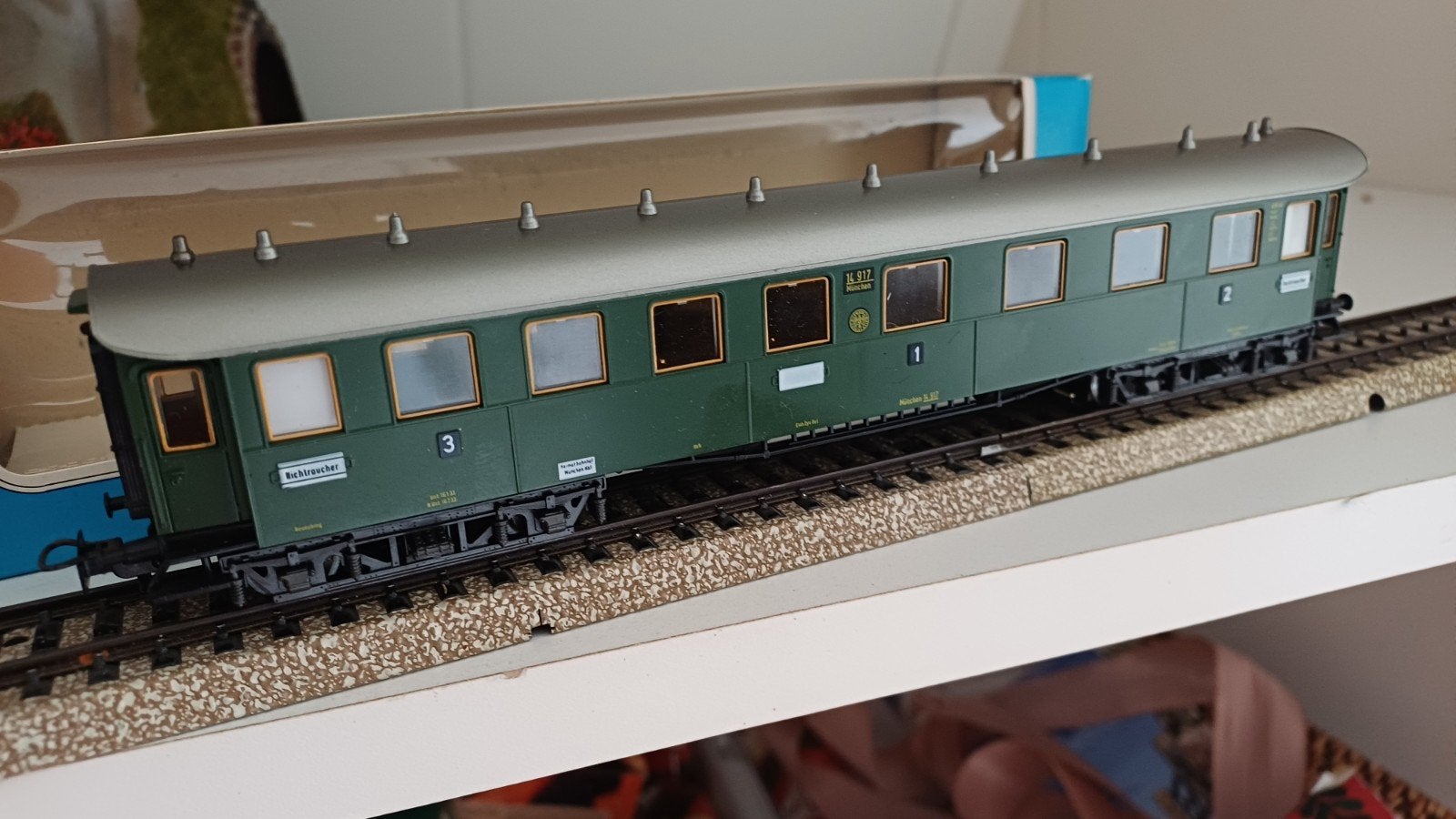 marklin 4143. wagon met binnen verlichting, Hobby en Vrije tijd, Modeltreinen | H0, Wisselstroom, Wagon, Ophalen of Verzenden