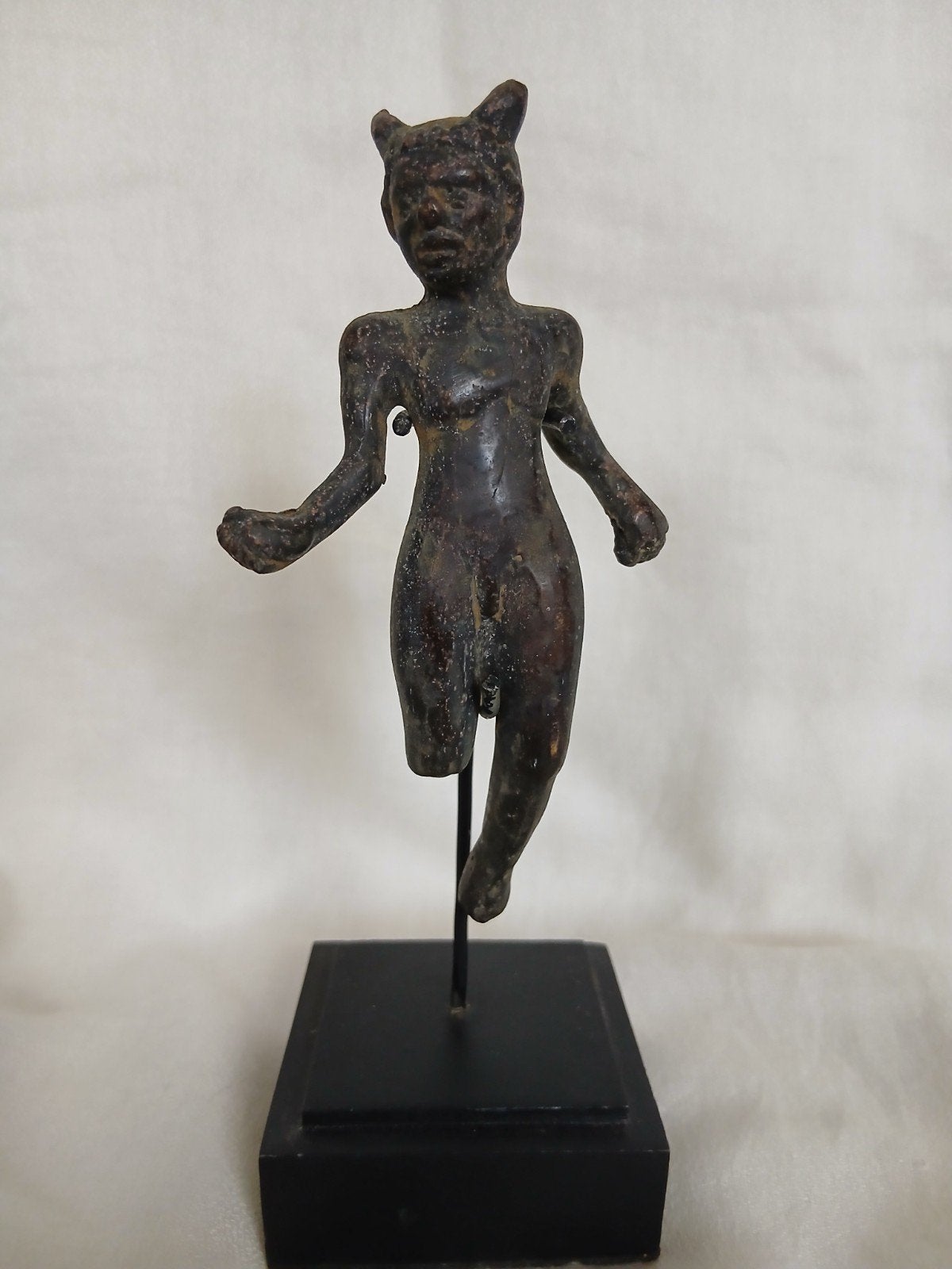 Beeldje van een Satyr of Faun, Ophalen of Verzenden