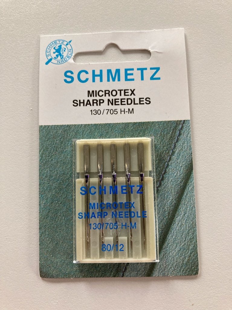 Schmetz microtex naaimachinenaalden, Hobby en Vrije tijd, Naaien en Fournituren, Ophalen of Verzenden, Nieuw, Garen of Naald(en)