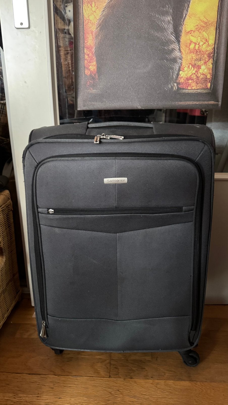 Samsonite Spinner Koffer grijs 4 wielen 65 / 45 / 25, Ophalen of Verzenden, Zo goed als nieuw, 60 tot 80 cm, 55 tot 75 cm