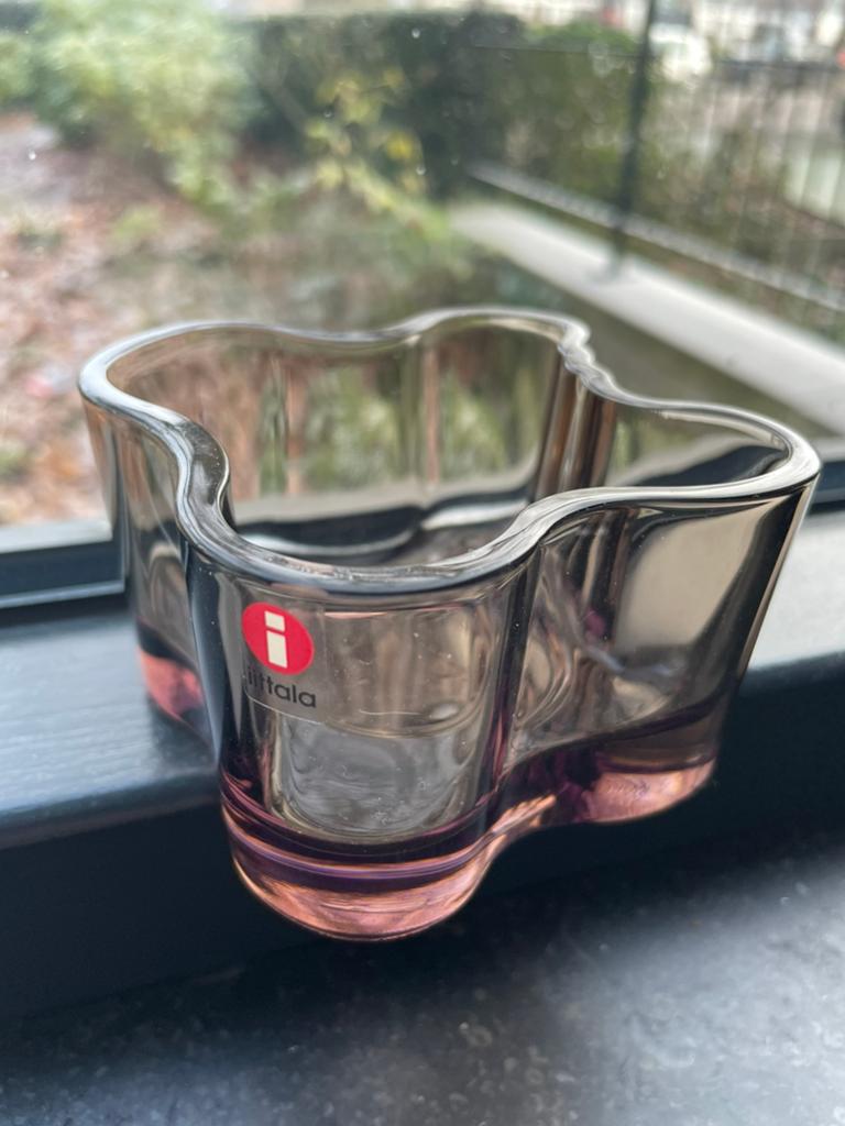 Iittala Alvar Aalto waxinelichtje sand, Ophalen of Verzenden