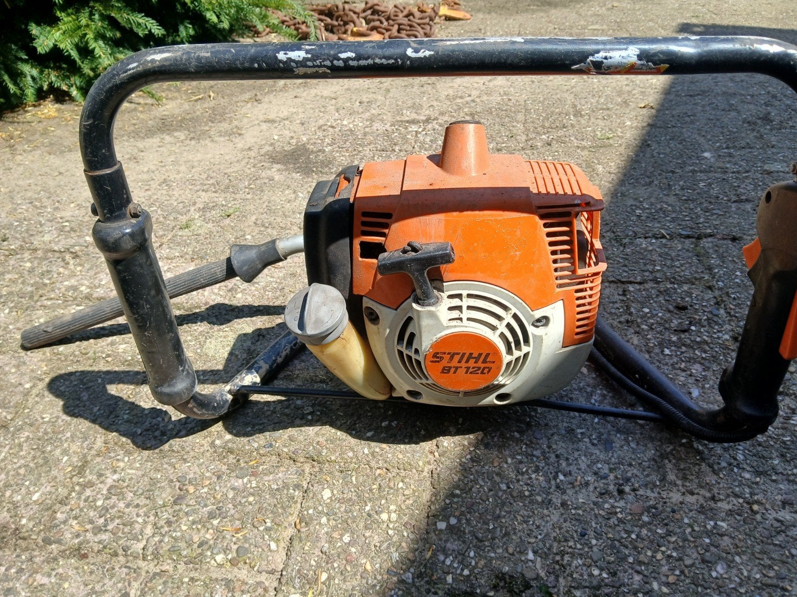 Stihl bt120 grondboor boormachine, Ophalen, Gebruikt