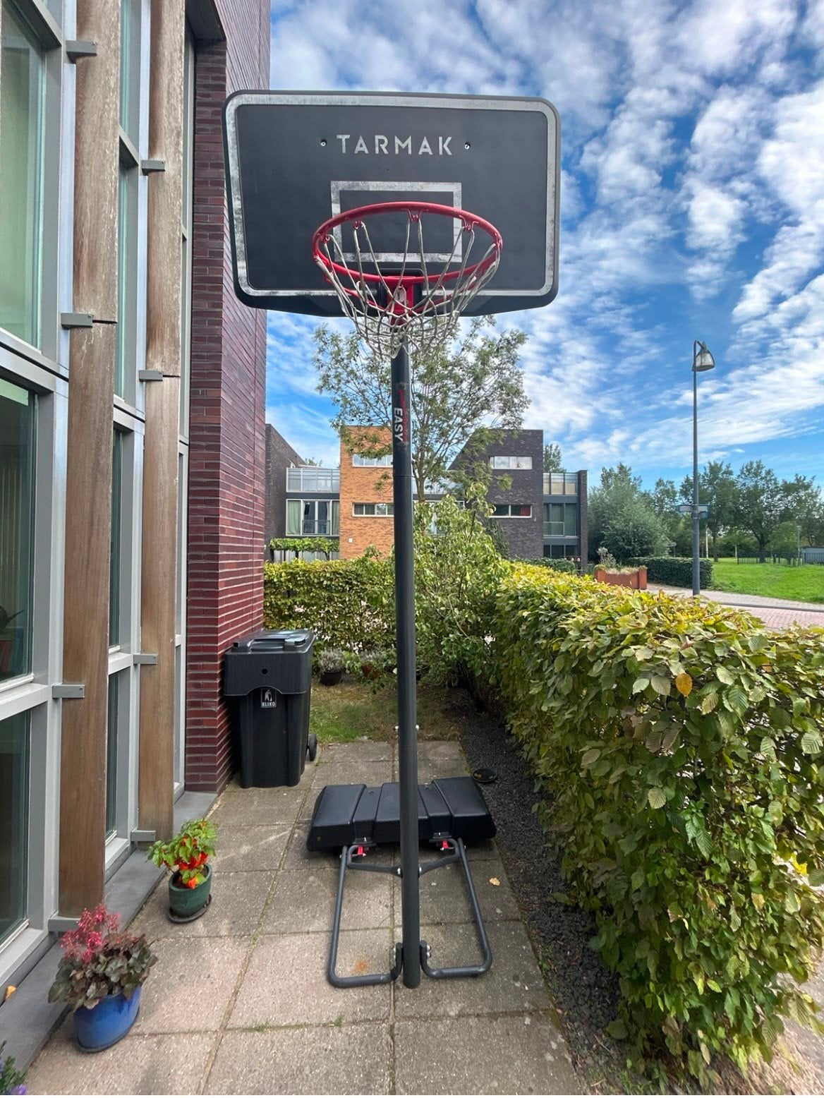 Verrijdbare en verstebare basketbalpaal, Sport en Fitness, Ophalen, Gebruikt, Ring, Bord of Paal