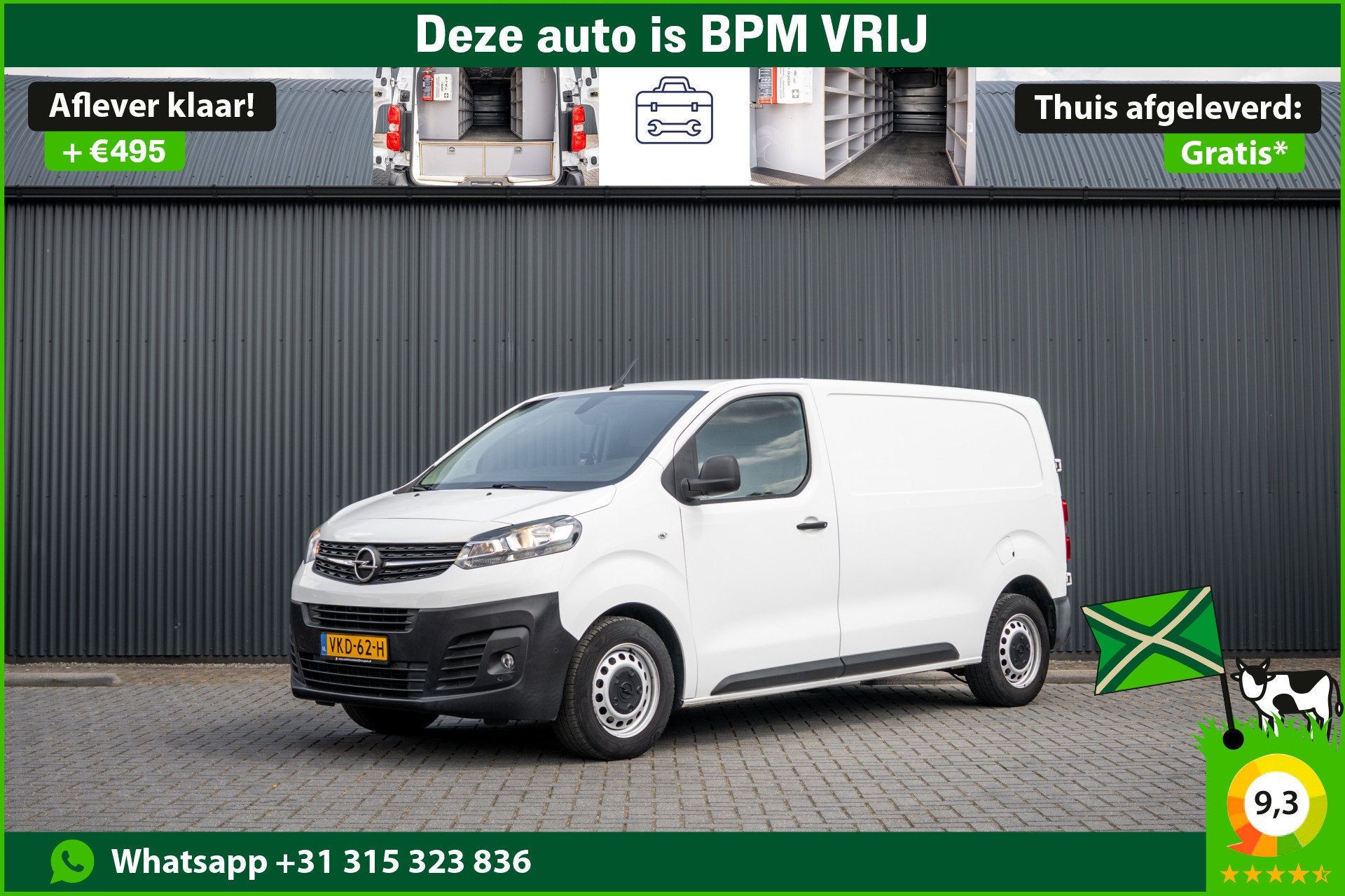 Opel Vivaro 1.5 L2H1 | 3-Zits | 1e Eigenaar | Cruise | Airco, Voorwielaandrijving, Gebruikt, Euro 6, 4 cilinders