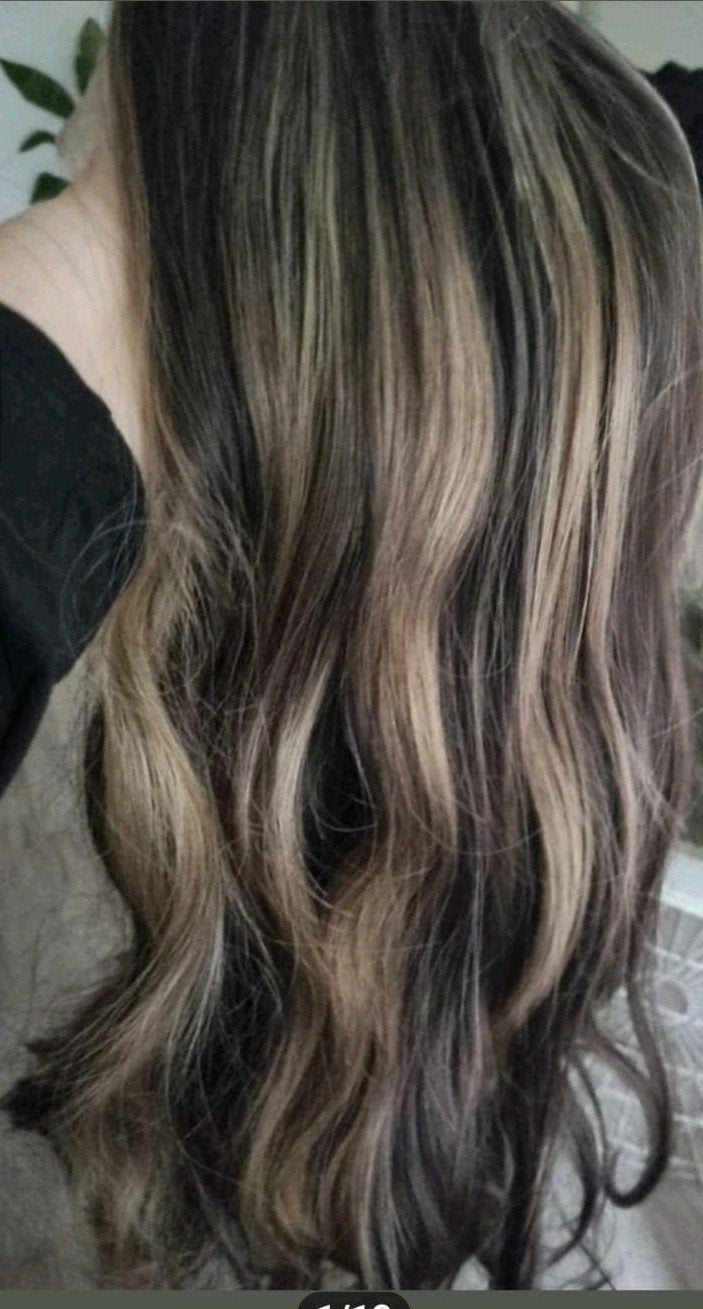 Lace wig bruin/blond  24 inch, Ophalen of Verzenden, Nieuw, Pruik of Haarverlenging